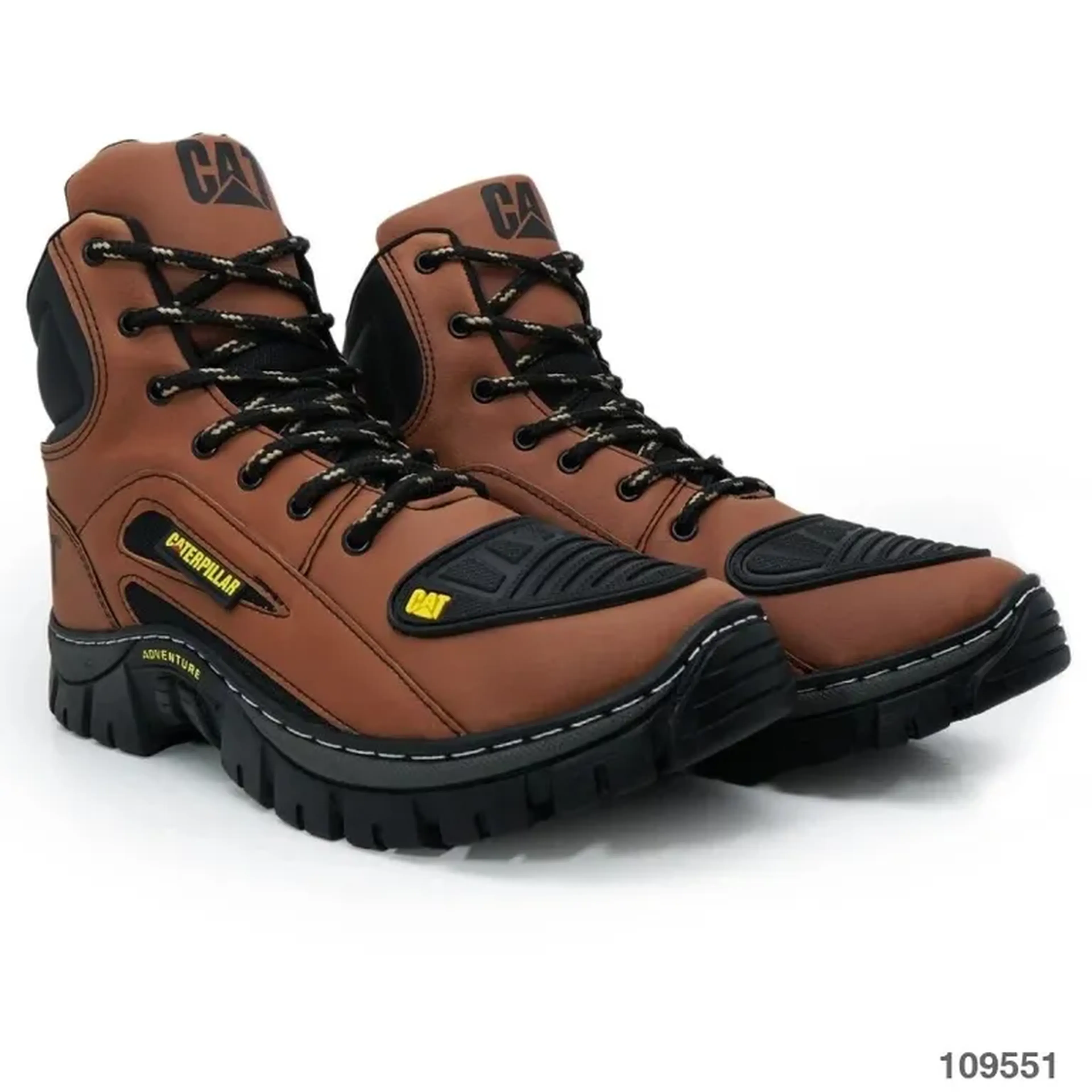 BOTA COTURNO CATERPILLAR CAT CANO MÉDIO CARAMELO imagem