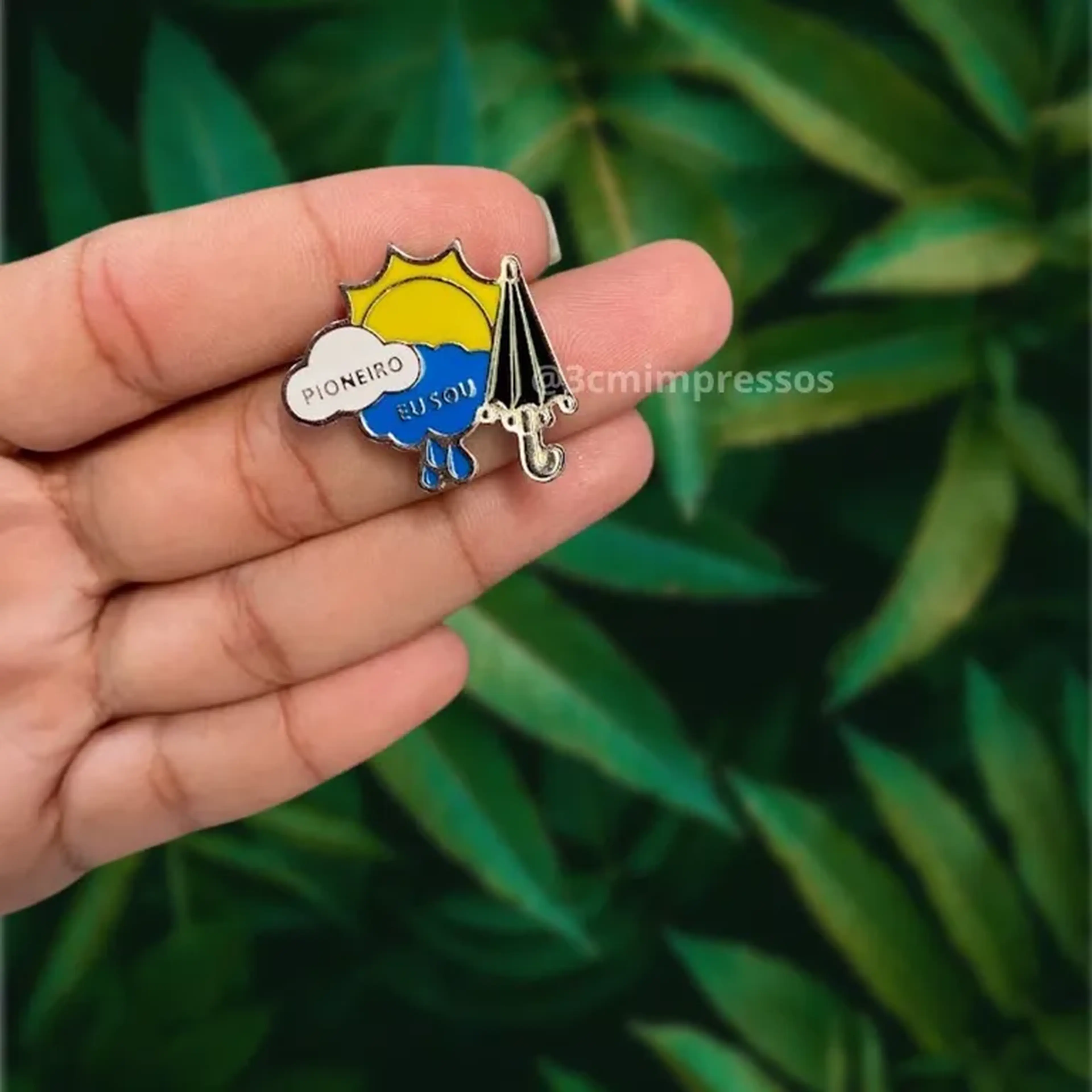 Pin pioneiro eu sou - nuvem sol chuva imagem