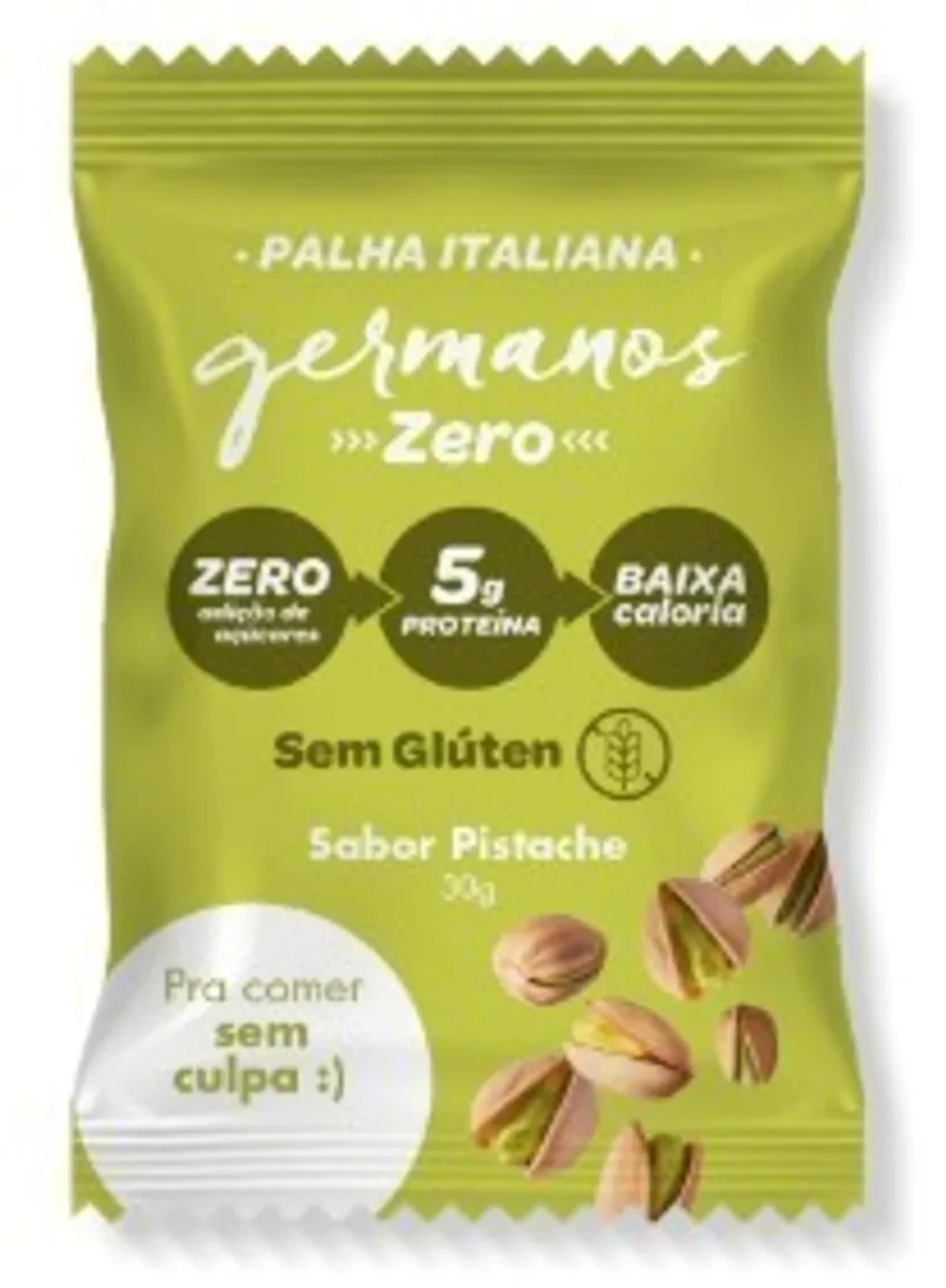 Germanos - Palha Italiana Zero sabor Pistache 30g imagem