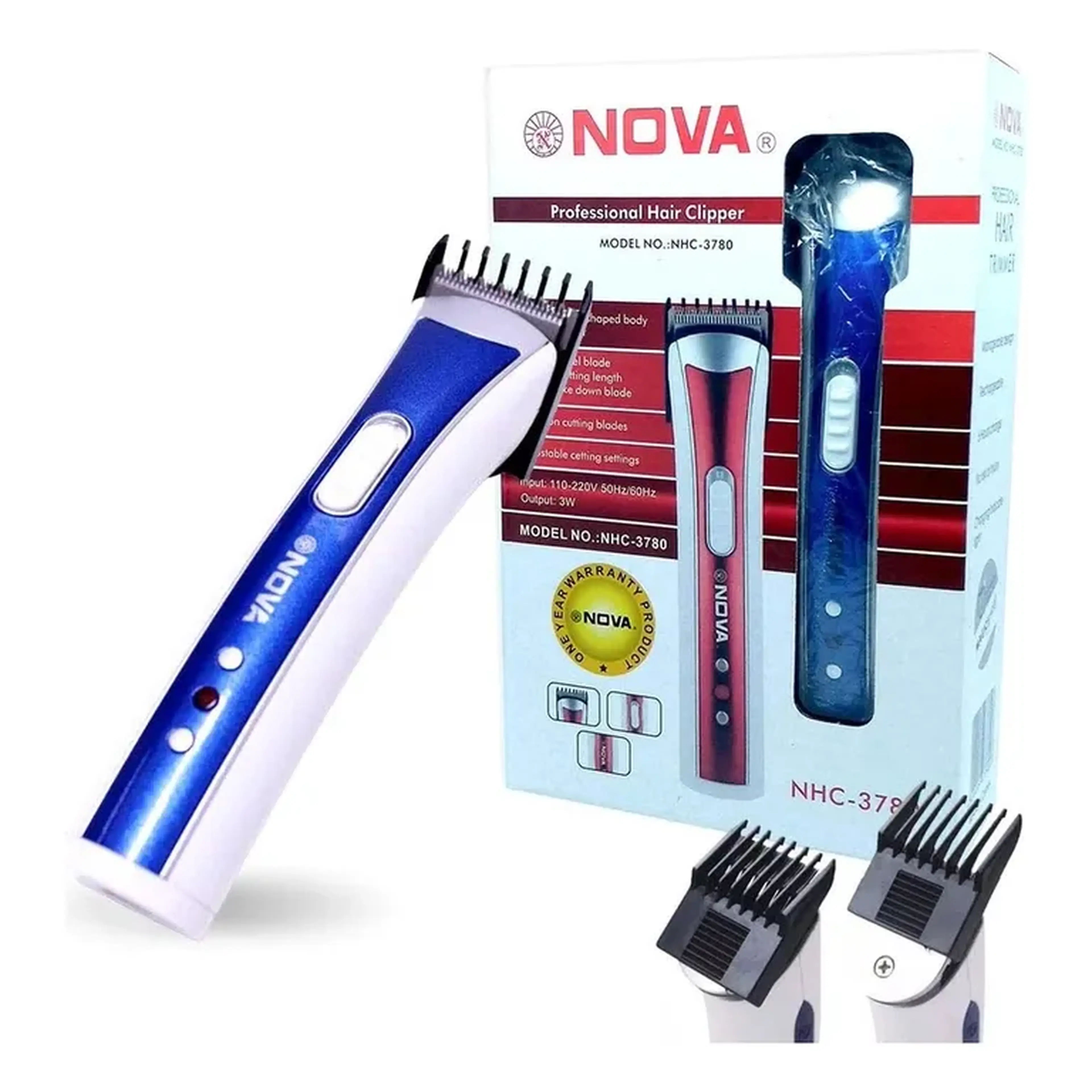 Máquina Nhc-3780 Nova Aparador Cabelo Barba Bigode imagem