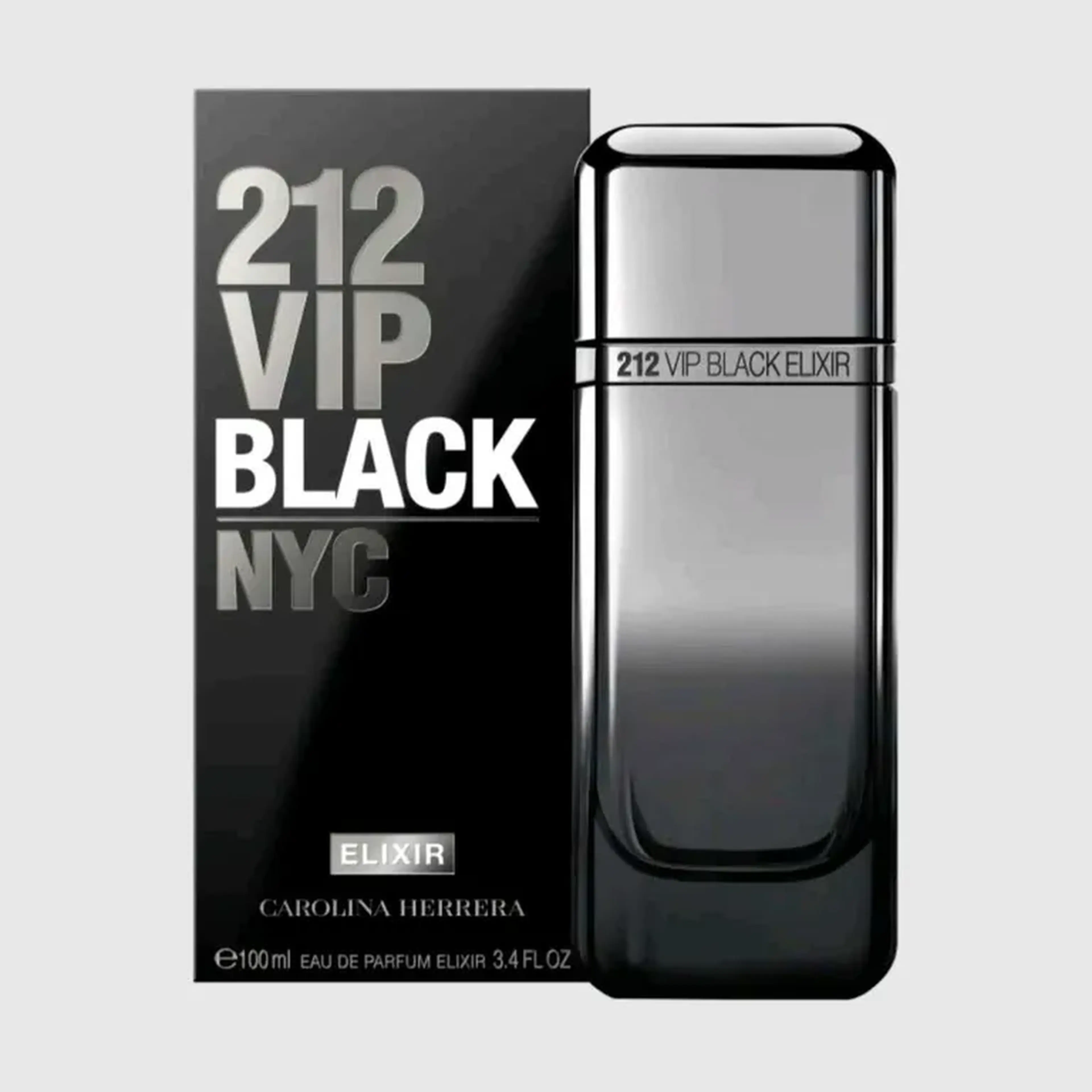 Perfume 212 VIP Black Elixir Carolina Herrera Edp 100ml Original imagem