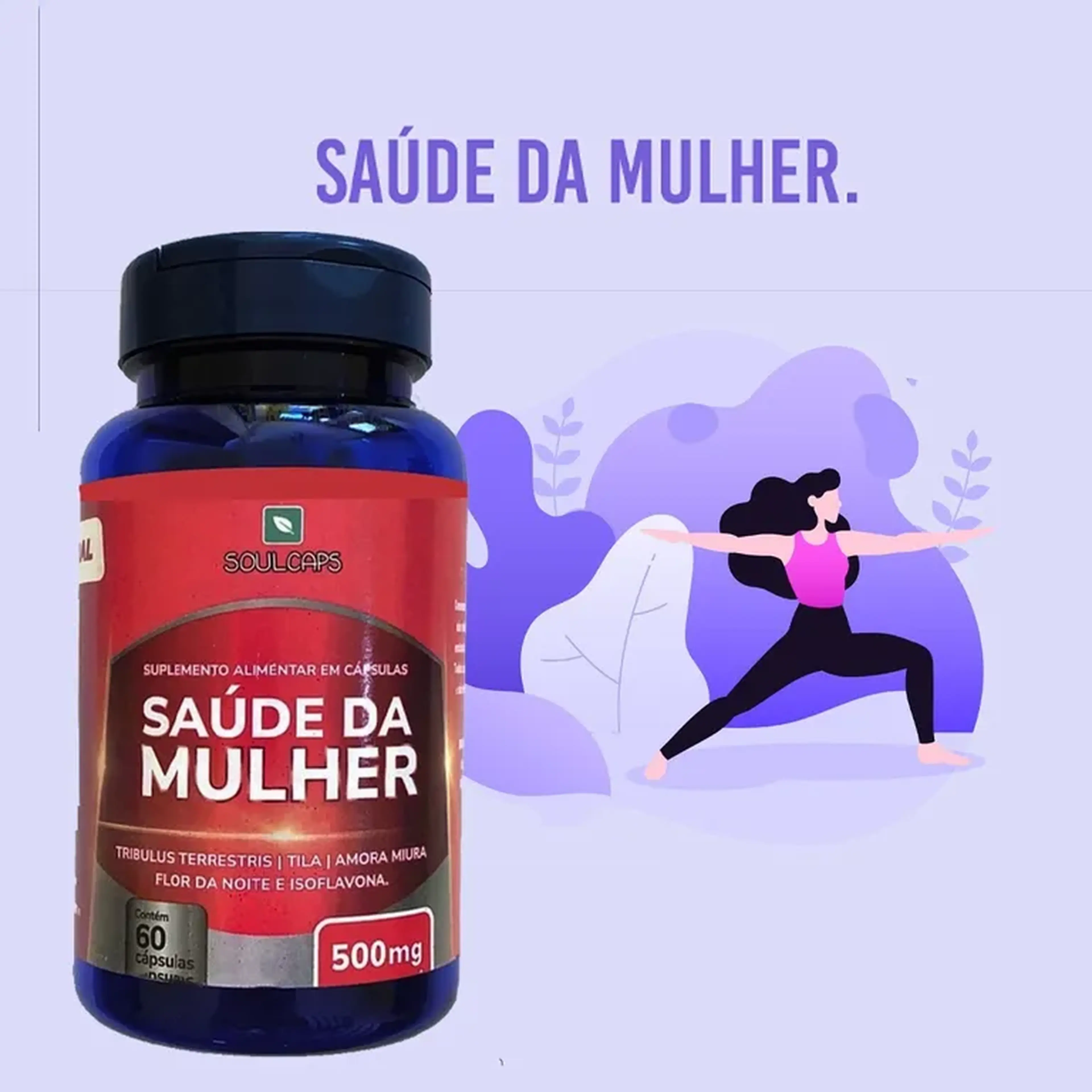Suplemento Saúde da mulher 60 capsulas 500gr imagem