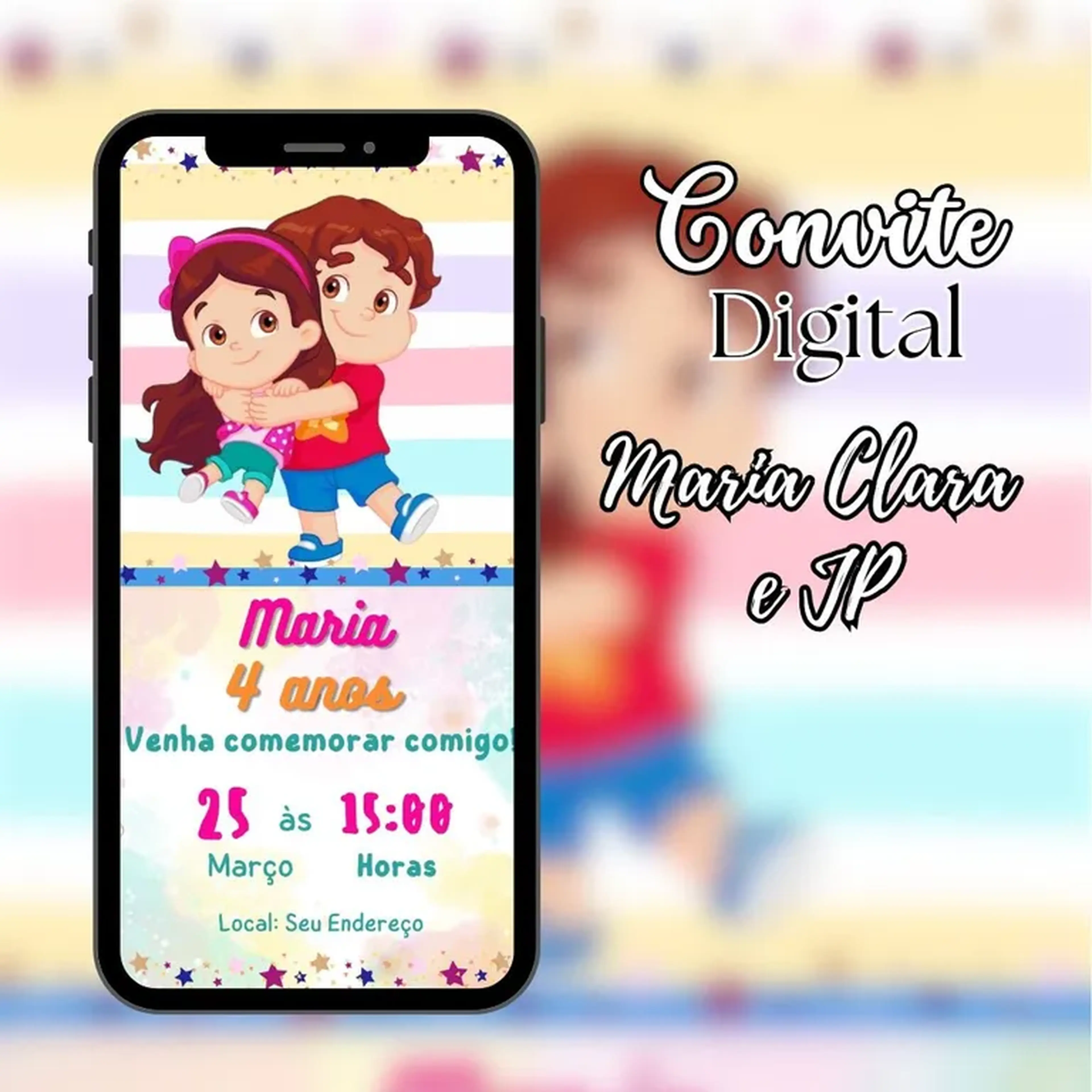 Convite Digital - Maria Clara e JP imagem