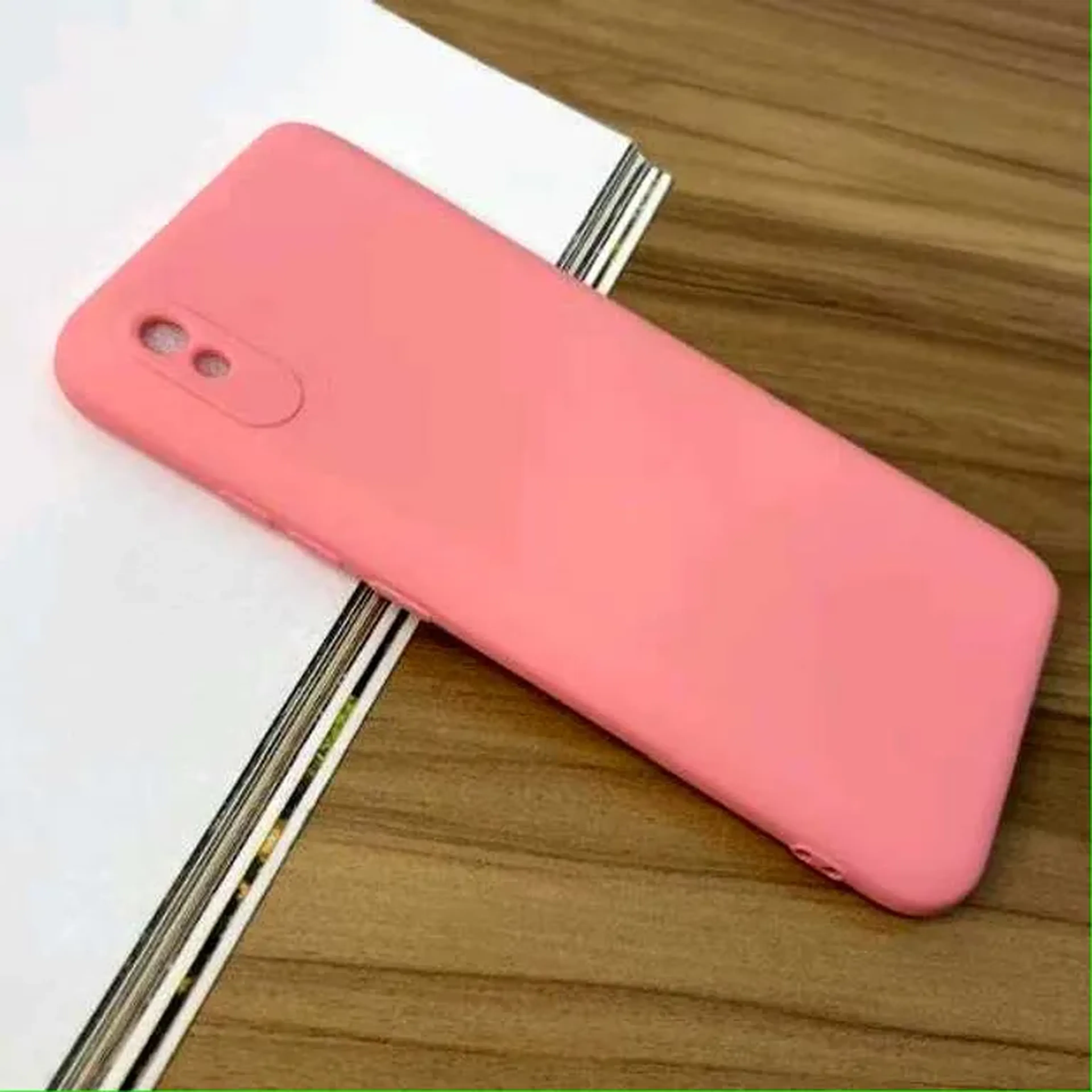 Capinha para Redmi 9A, Silicone Aveludada (ROSA) imagem