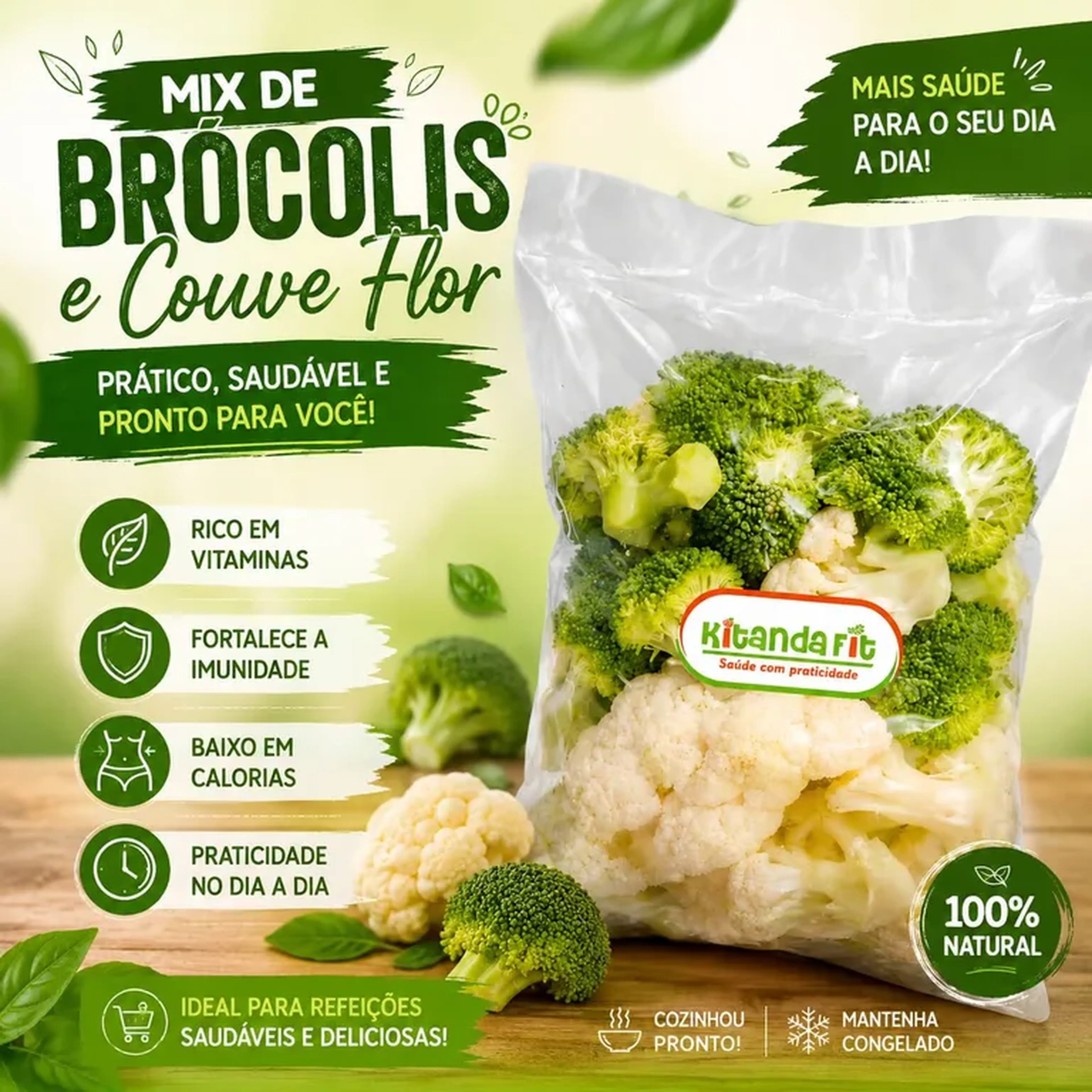 Mix Brócolis e Couve flor imagem