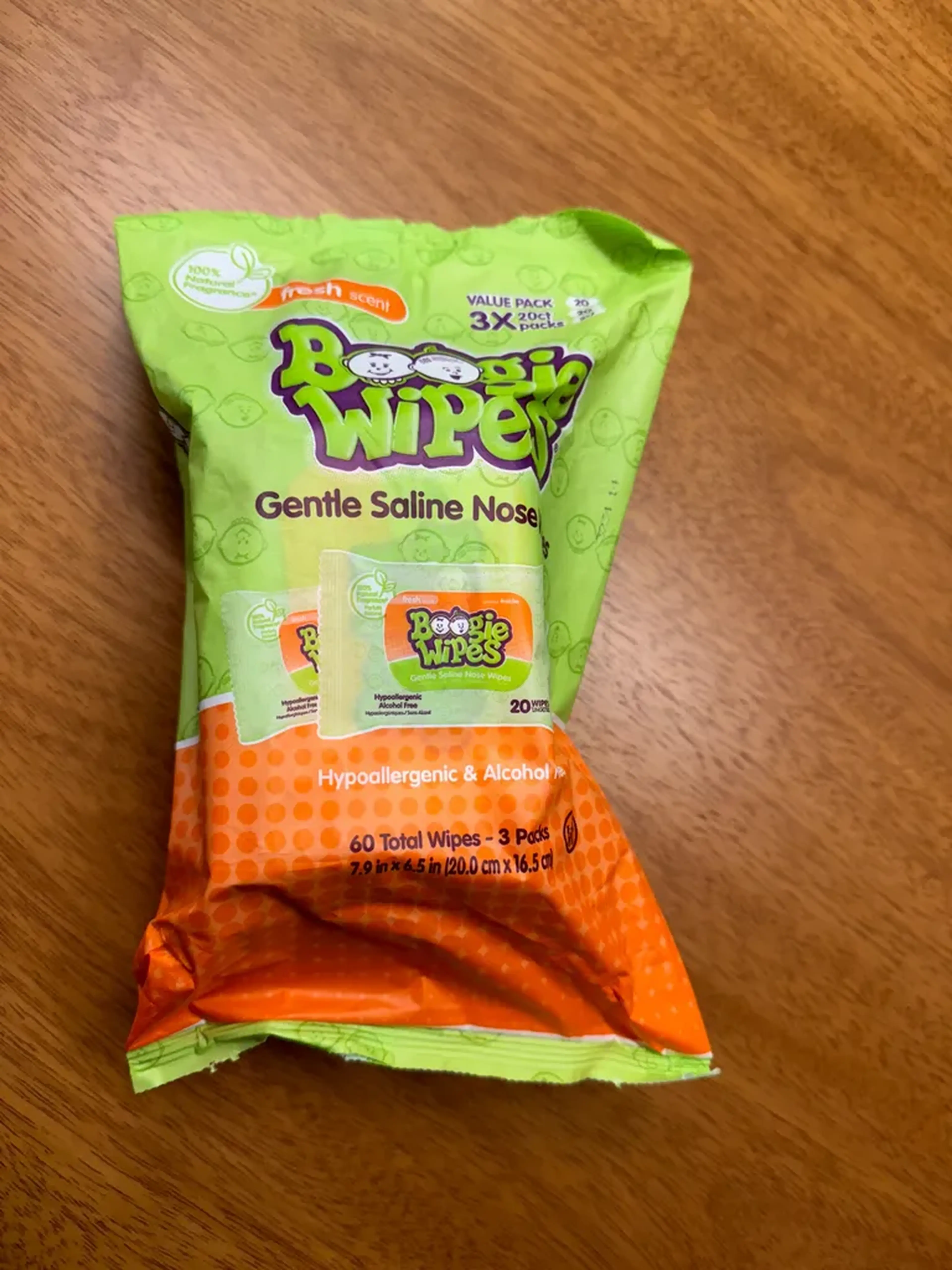 Boogie Wipes 3 Packs 20 imagem