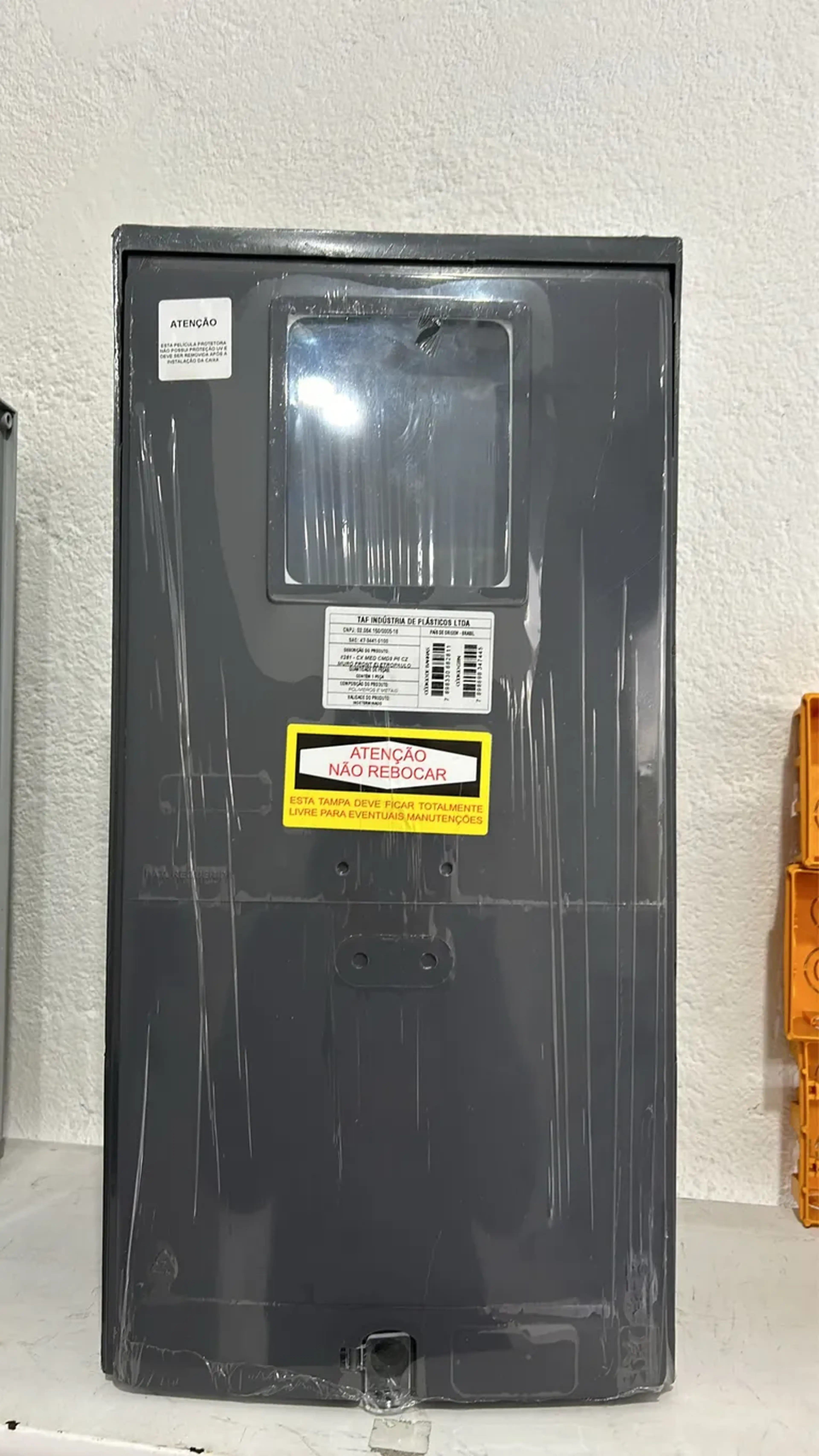 Caixa de luz Avisou rua vazia imagem