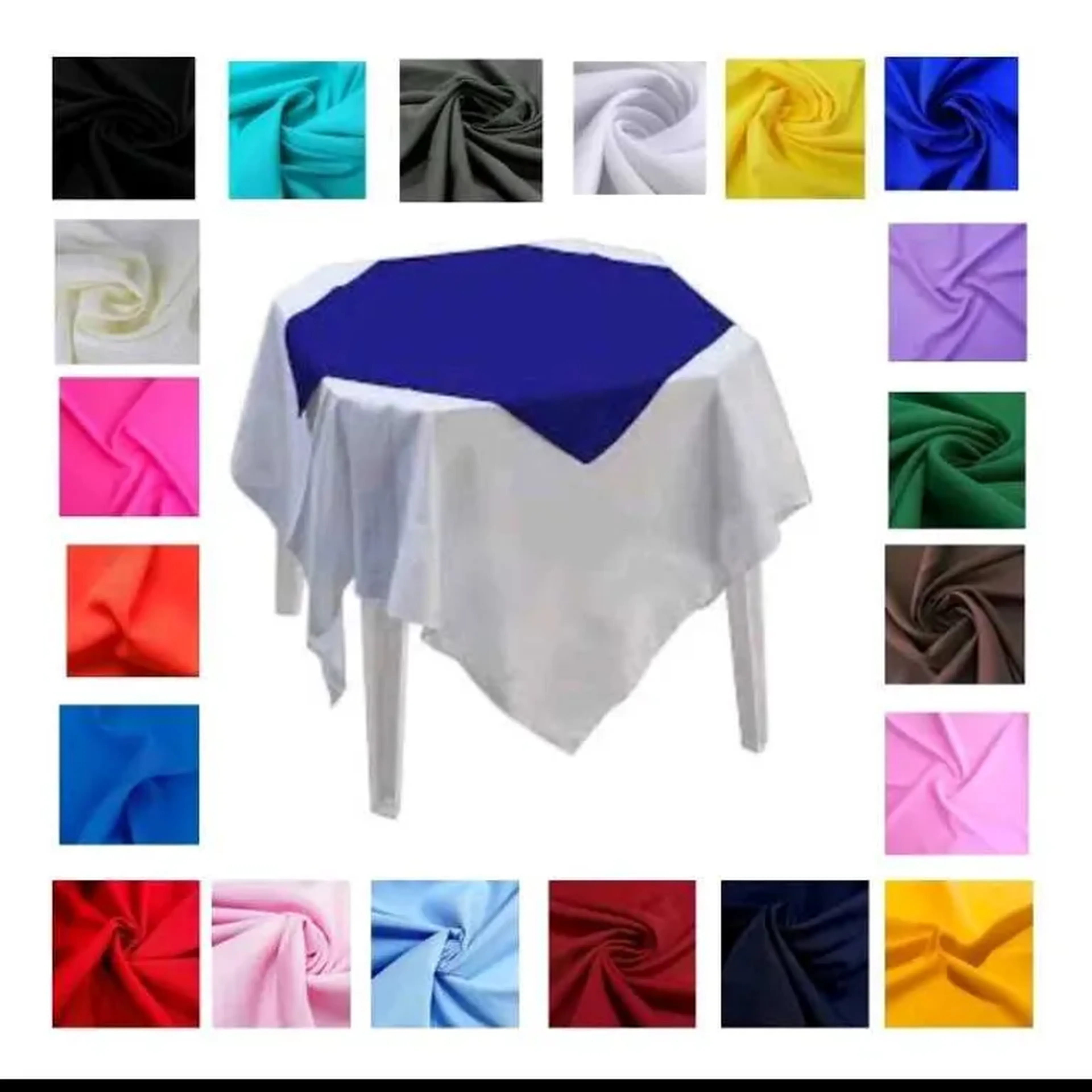 Aluguel forro de mesa conjunto , forro e cobre mancha da cor imagem