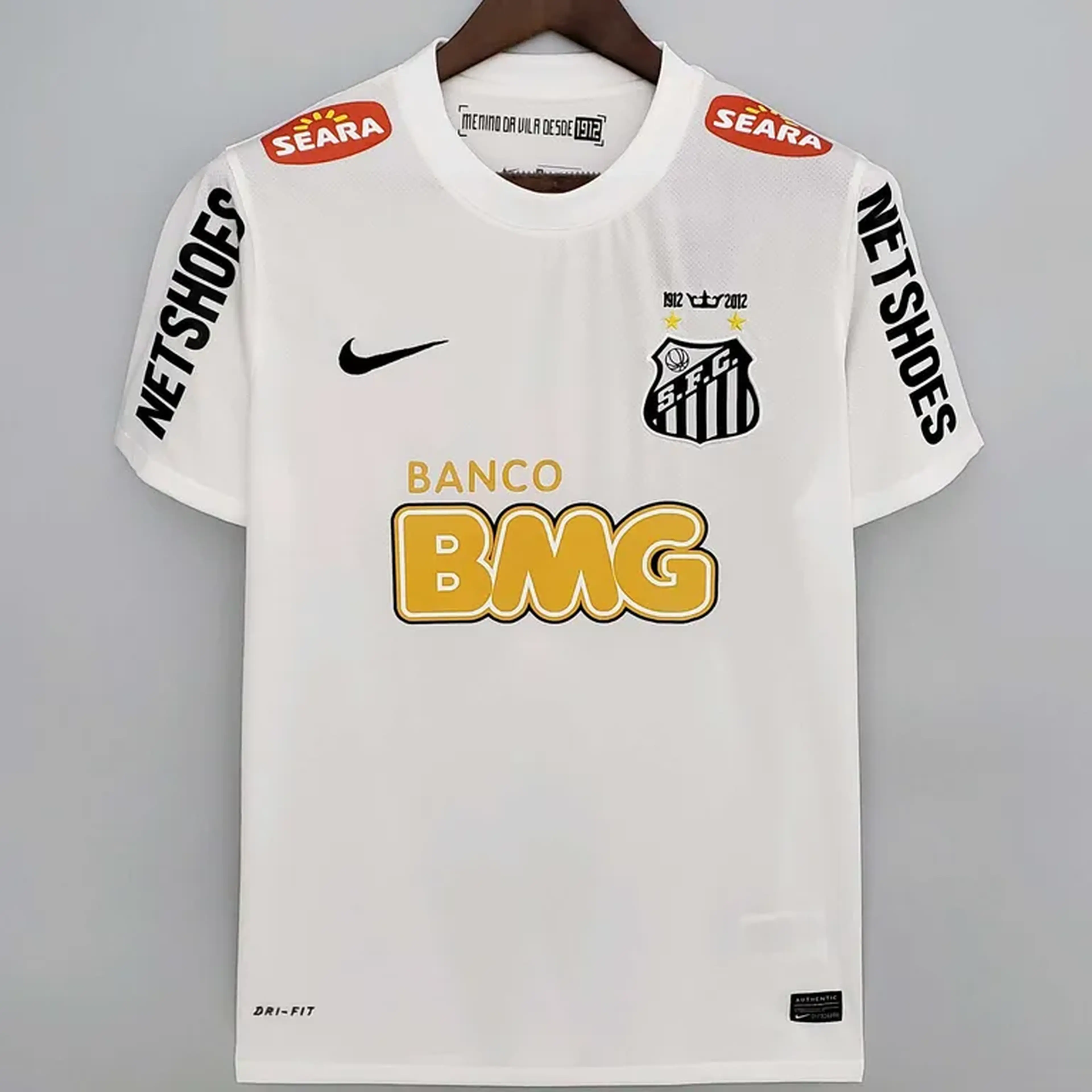 Camisa Retrô Santos 11 12 Personalizada NJ imagem