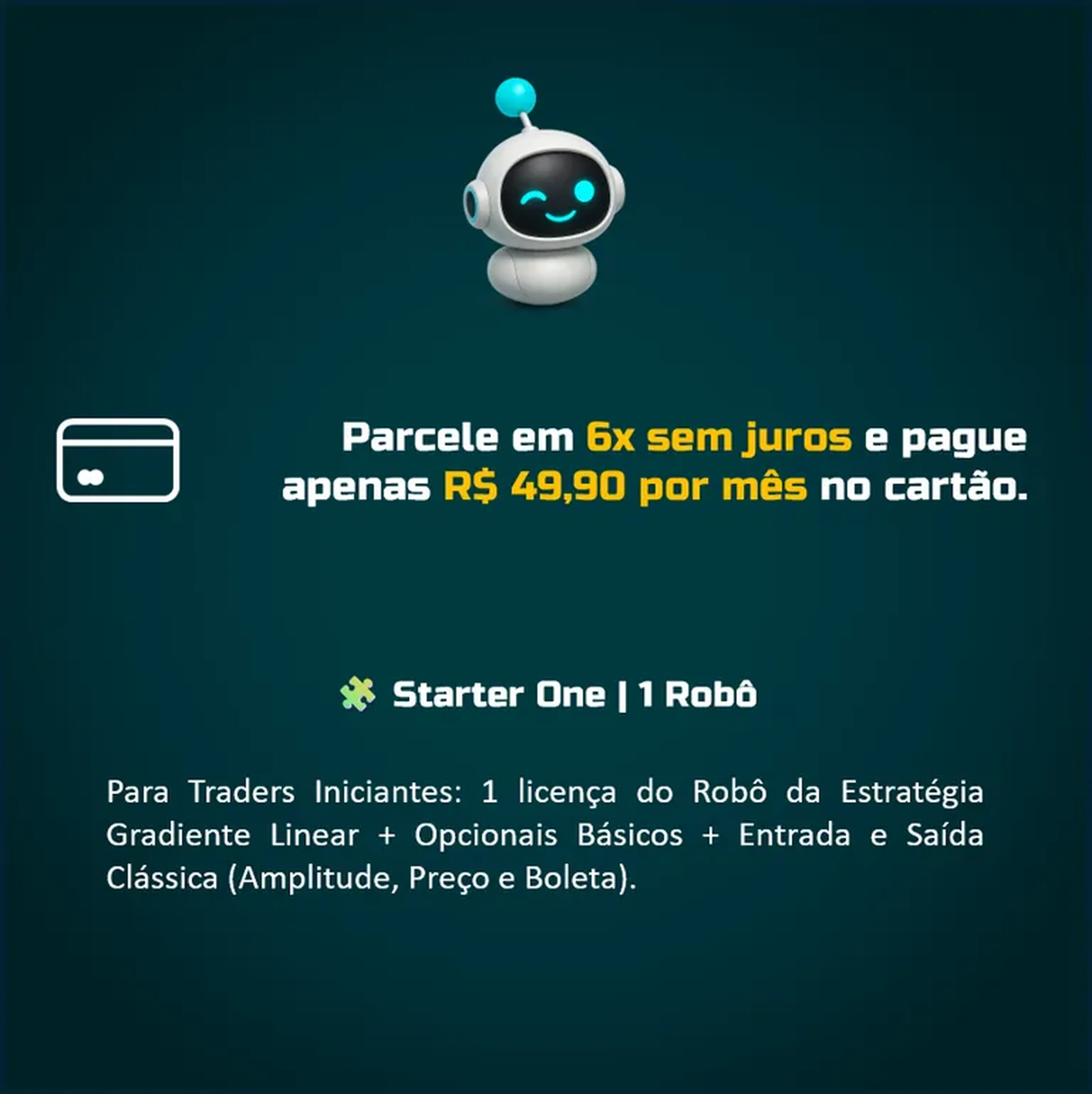 🧩 Starter One | 1 Robô | Plano Semestral imagem