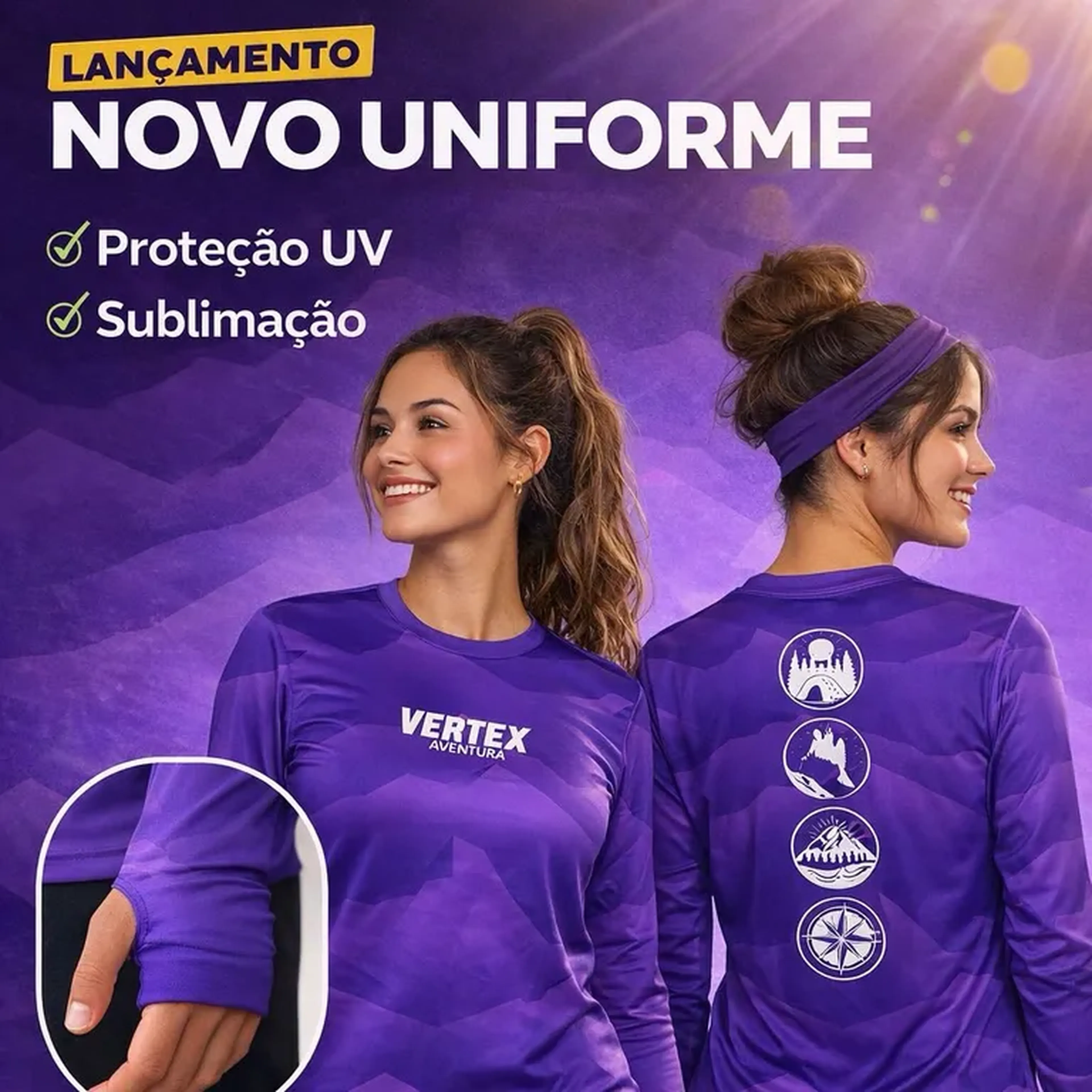 Camiseta manga longa VERTEX 2026 imagem