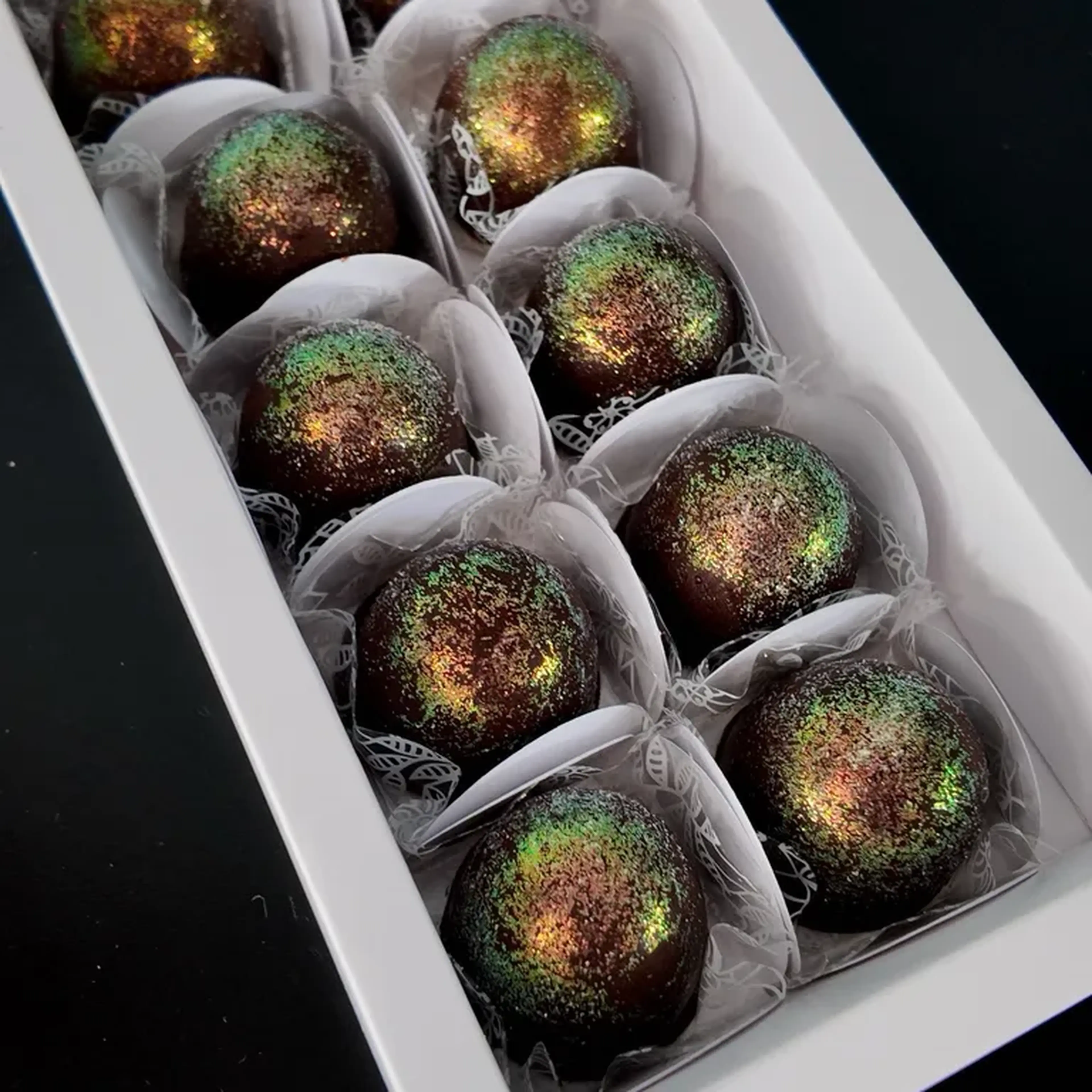 Bombons de Chocolate Diet com recheio proteico - 10und imagem