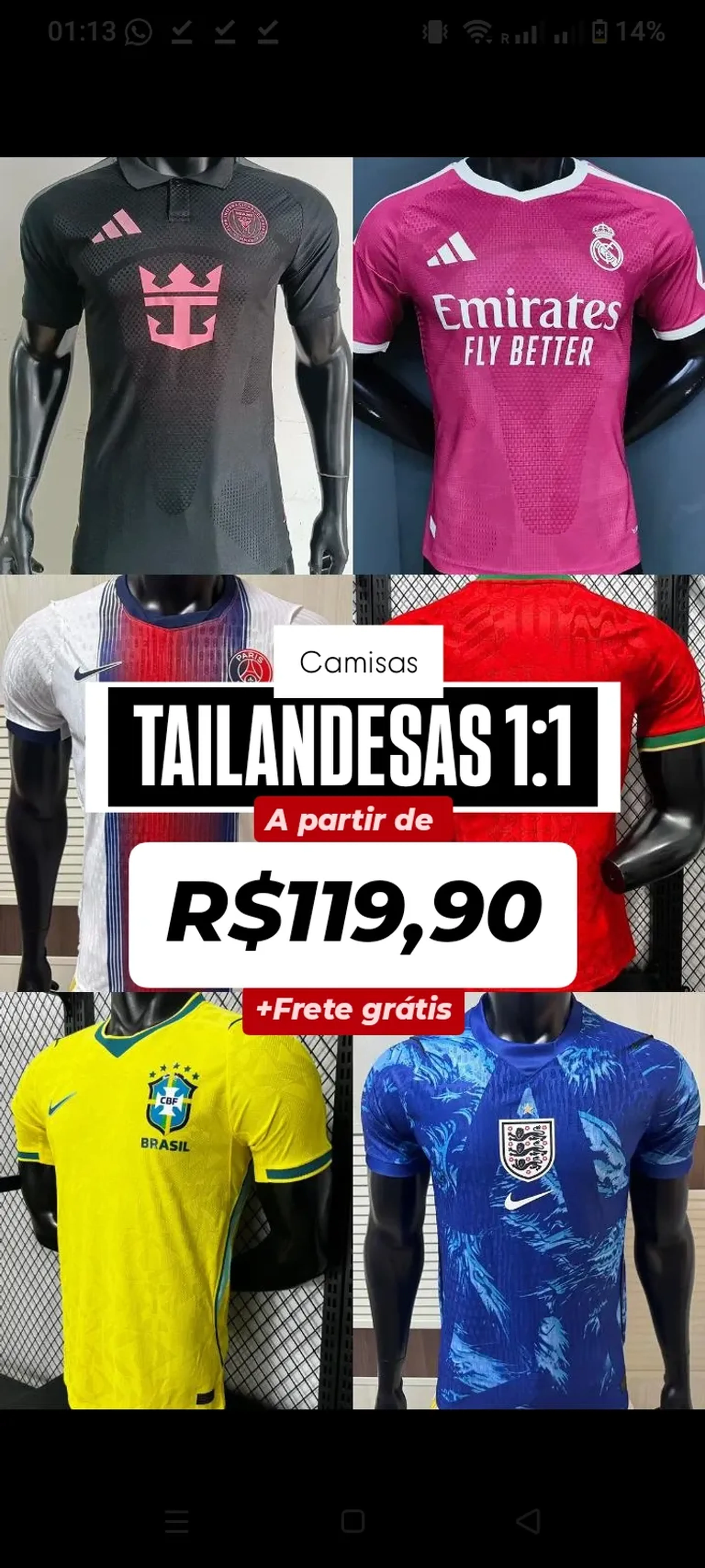 ENCOMENDE SEU TIME | Padrão Tailândes |Qualquer Clube ou Seleção imagem