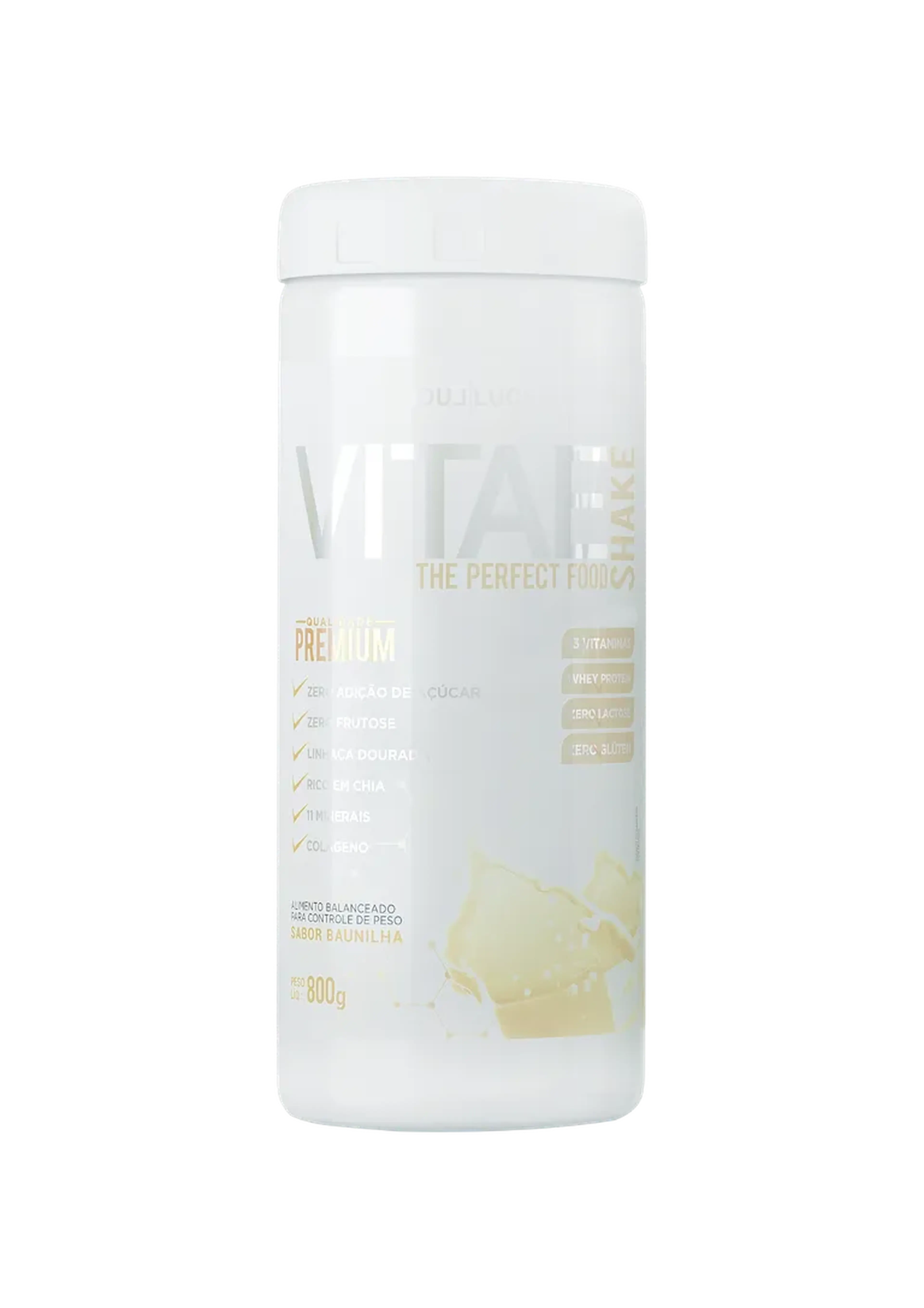 Shake sabor baunilha 800gr imagem