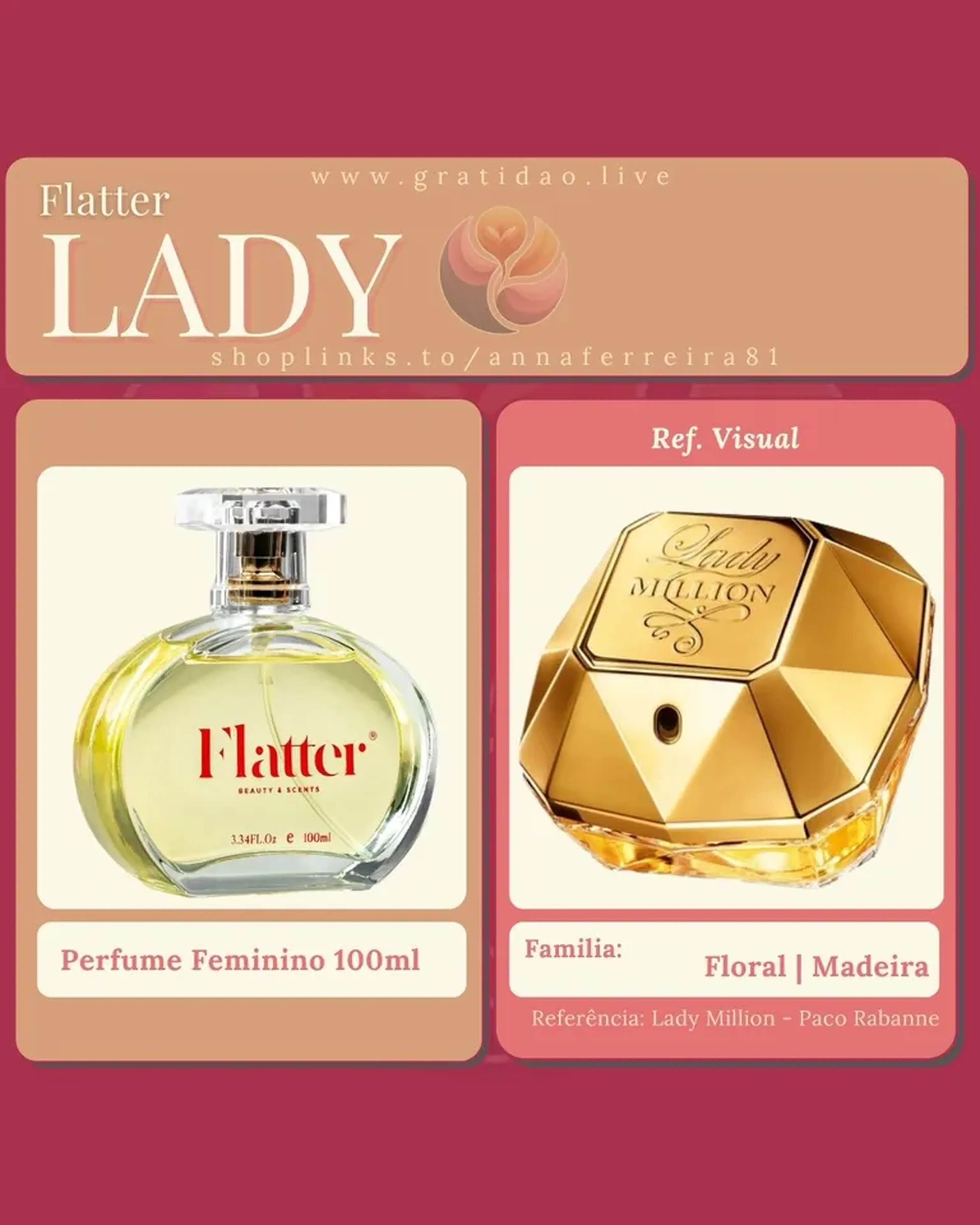 Lady - Perfume Feminino imagem