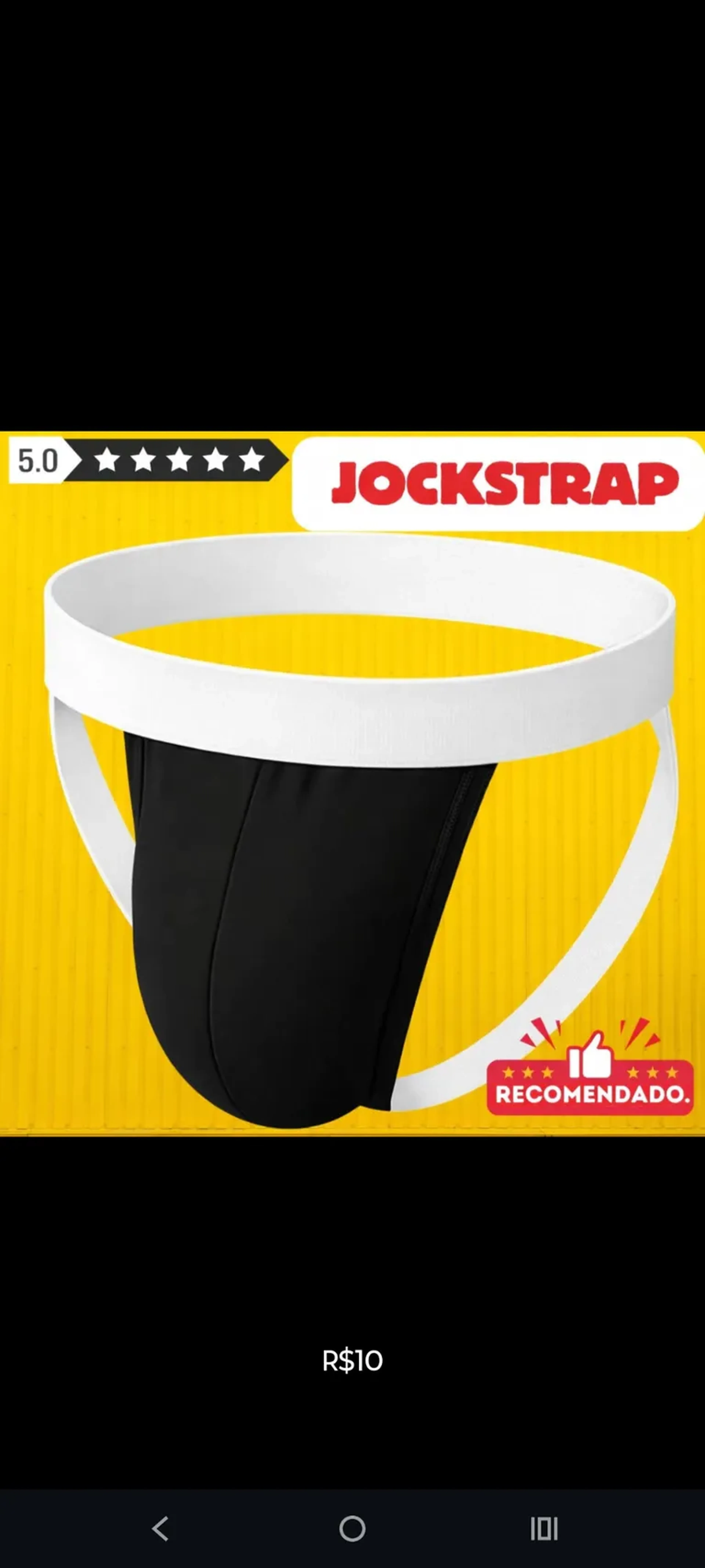 Cueca Jockstrap PB por tamanho imagem