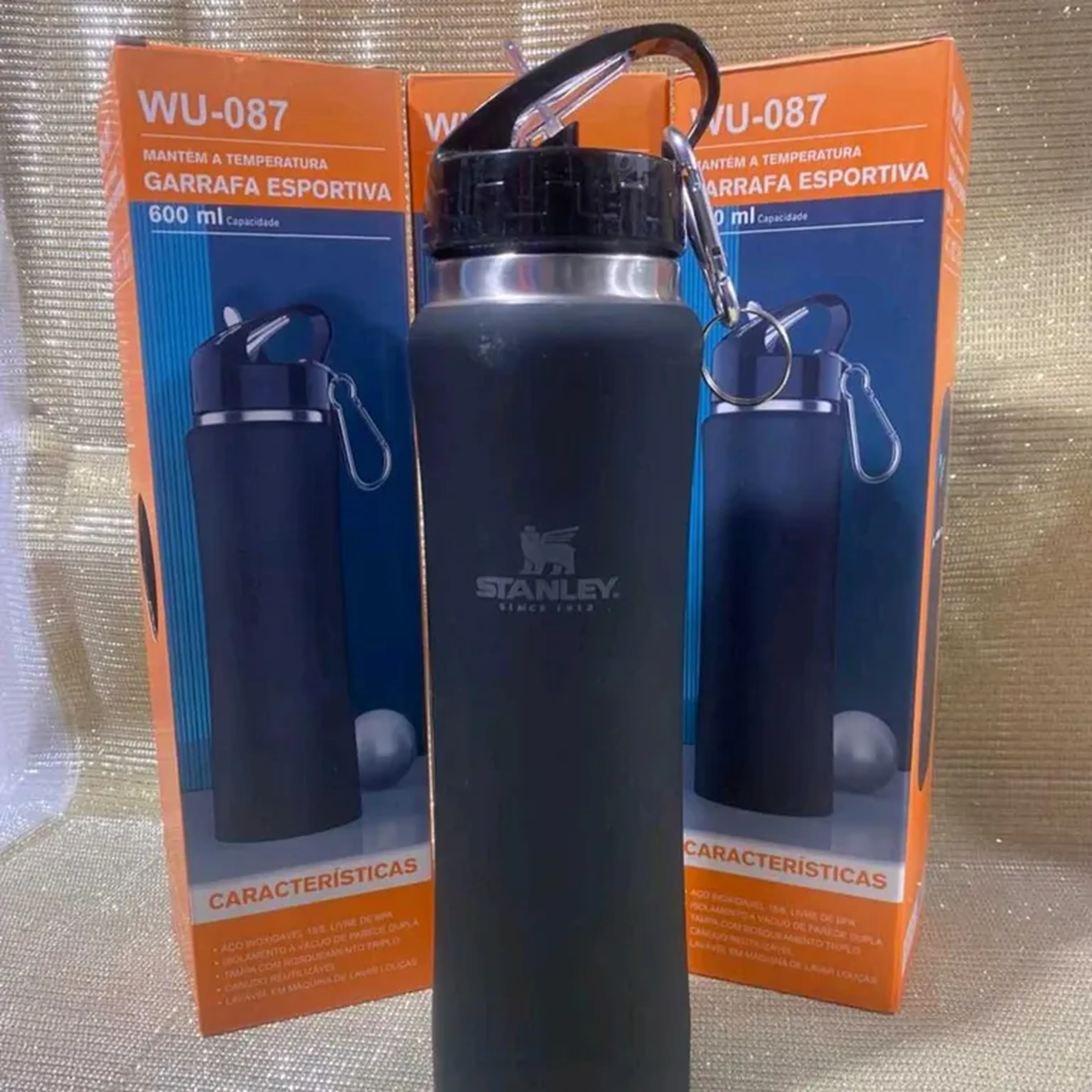 Garrafa térmica de aço 600 ml imagem