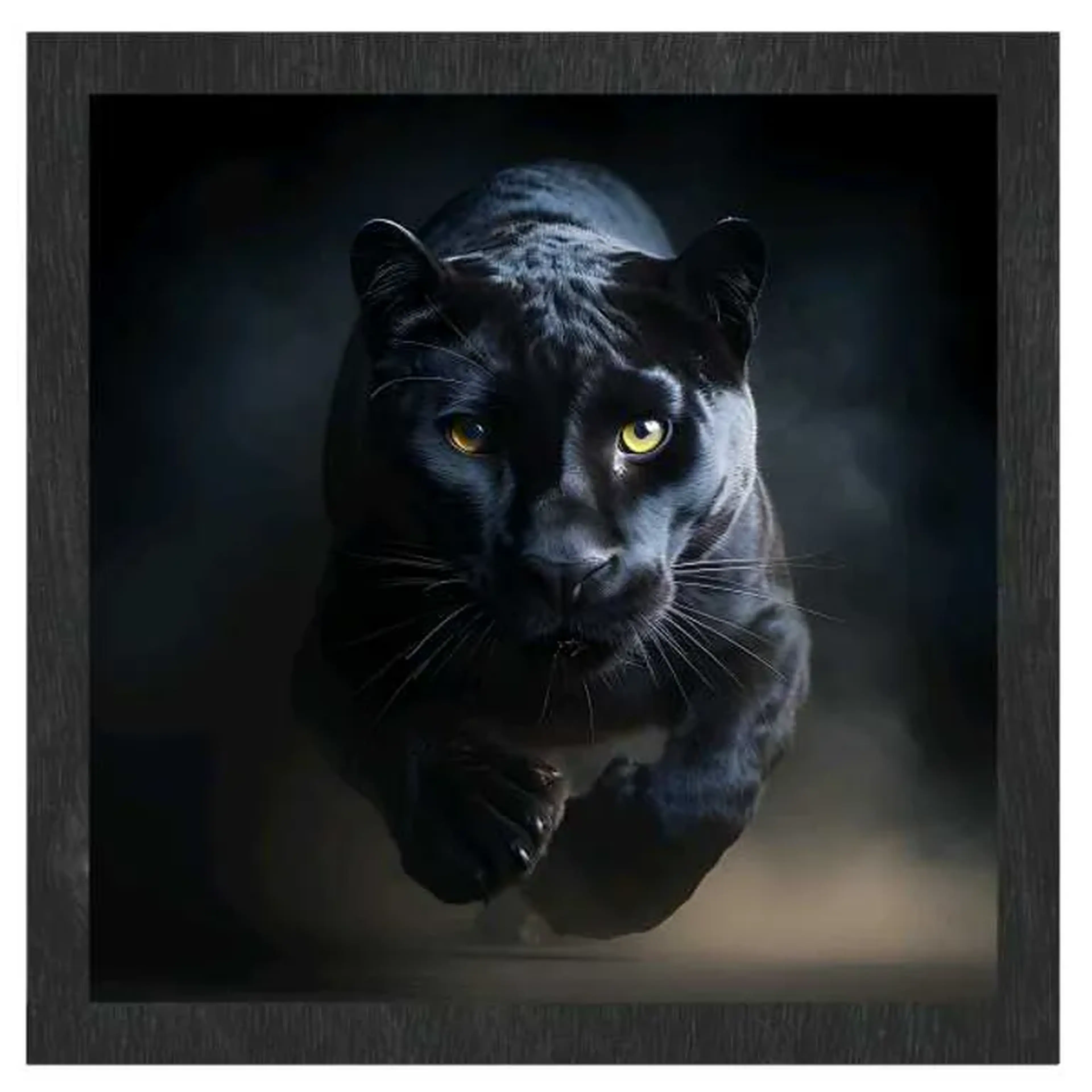 Quadro Decorativo Pantera Negra 60x60cm imagem