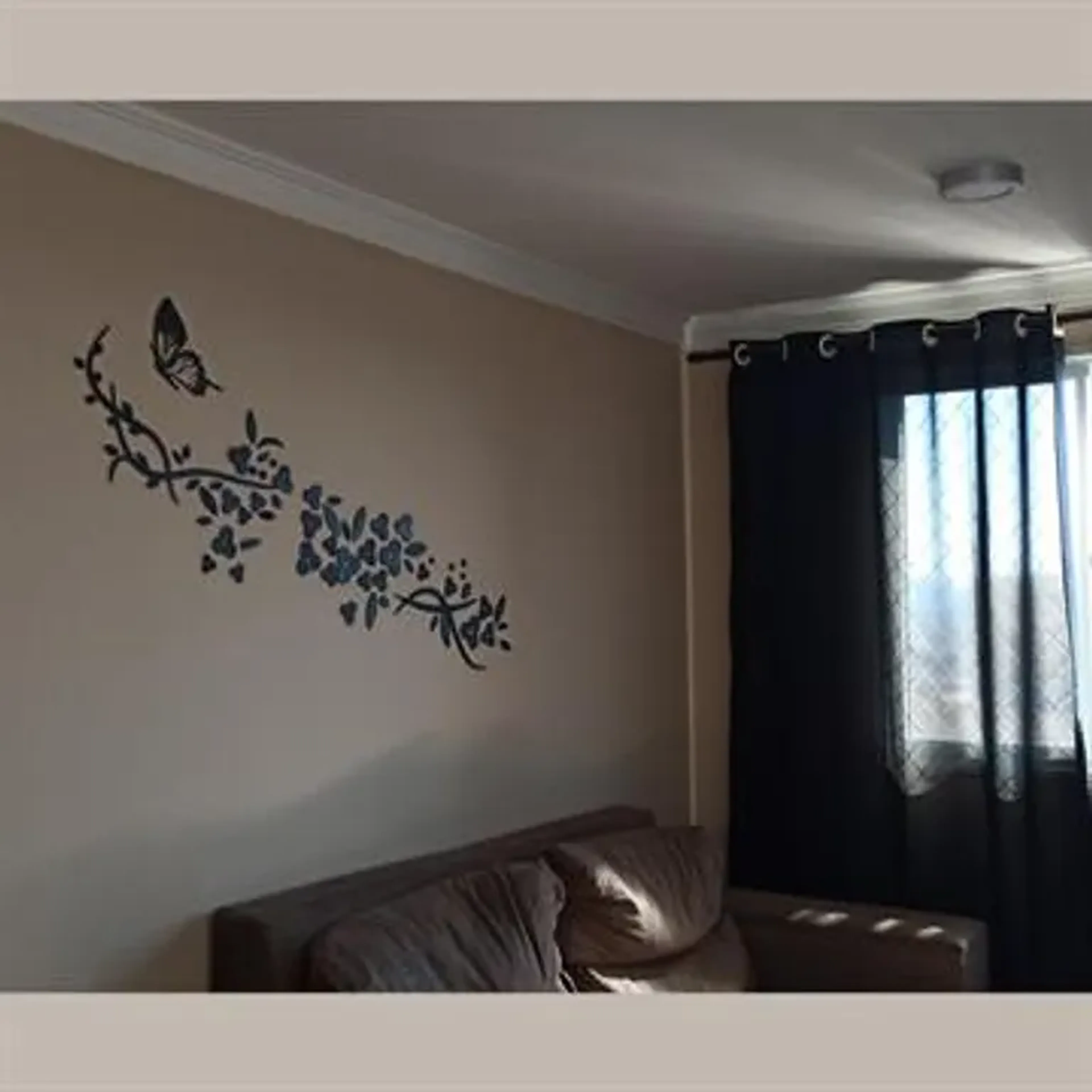 Caminho borboleta com flores 1,40m x50 imagem