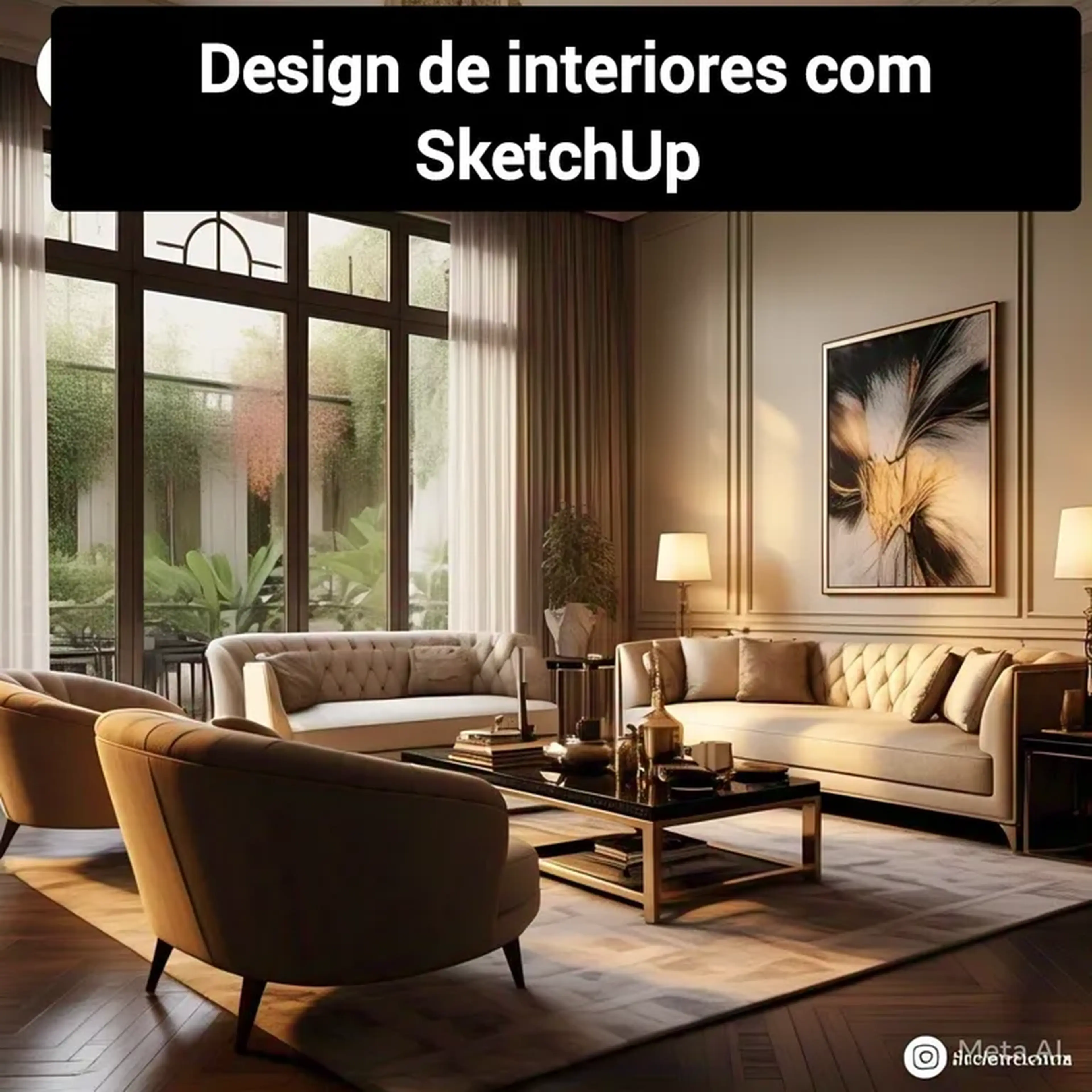 Curso desgini de interiores SketchUp, transforme sua carreira imagem