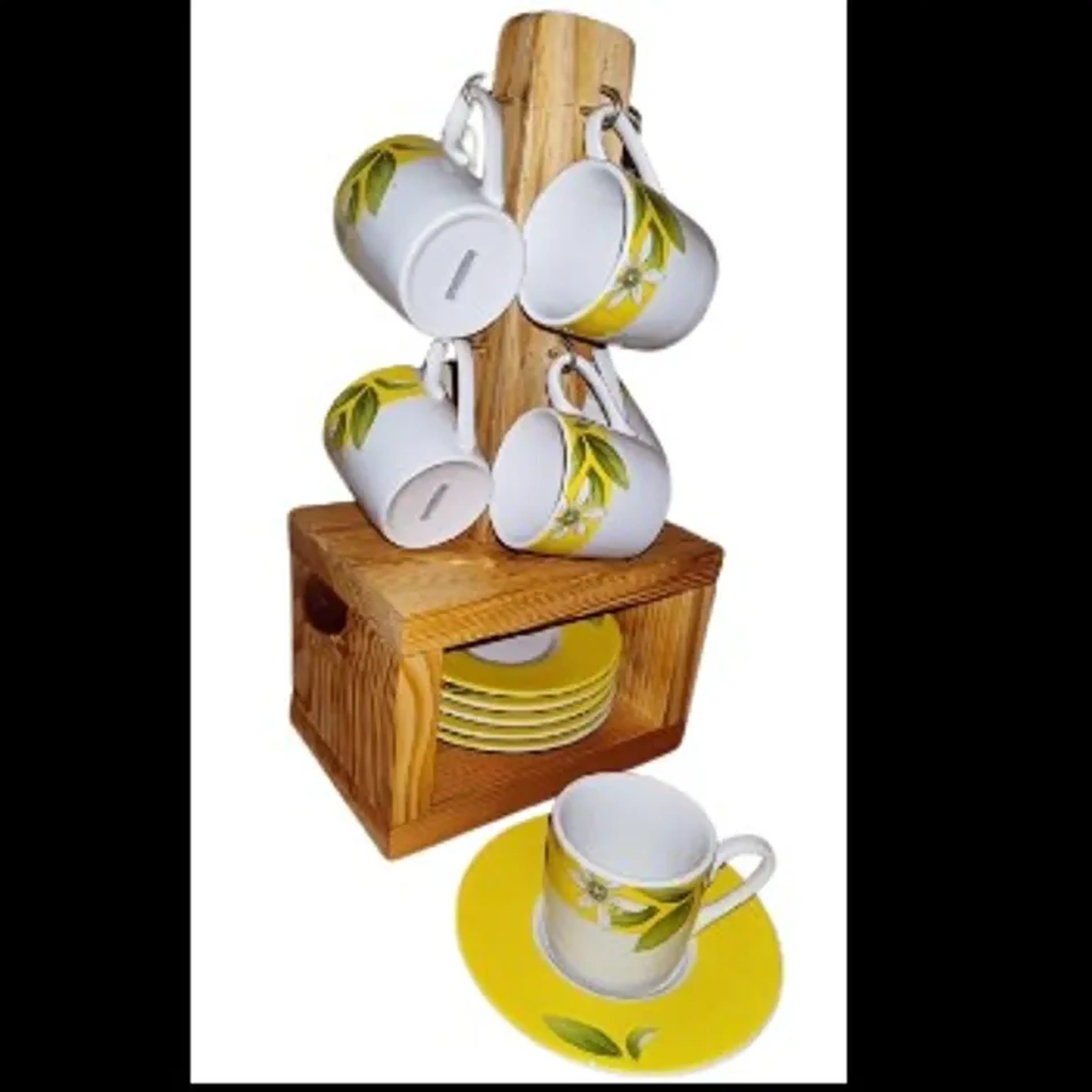 Suporte Com xícaras e Pires 12 peças imagem