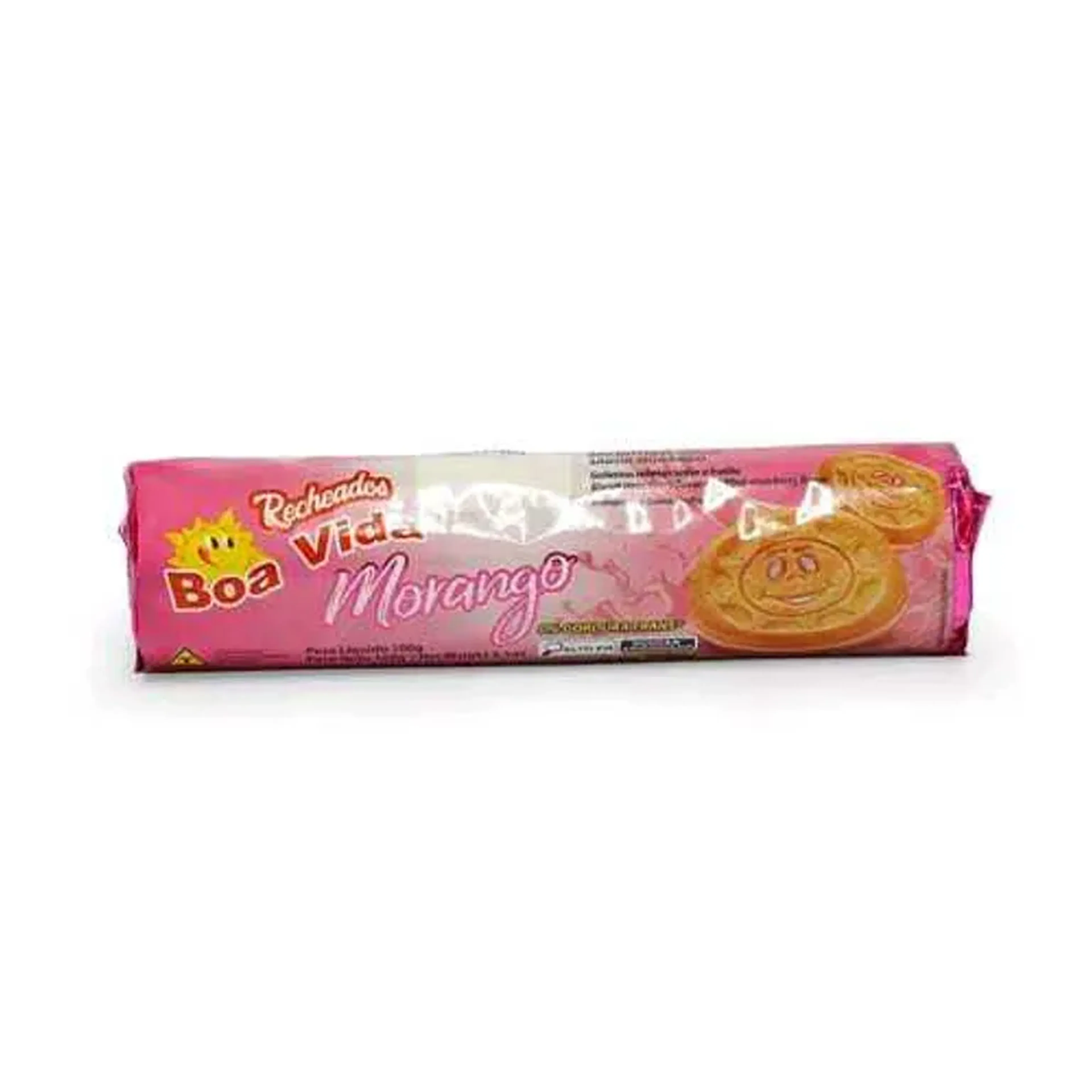 Biscoito recheado Boa Vida sabor morango 100grs imagem