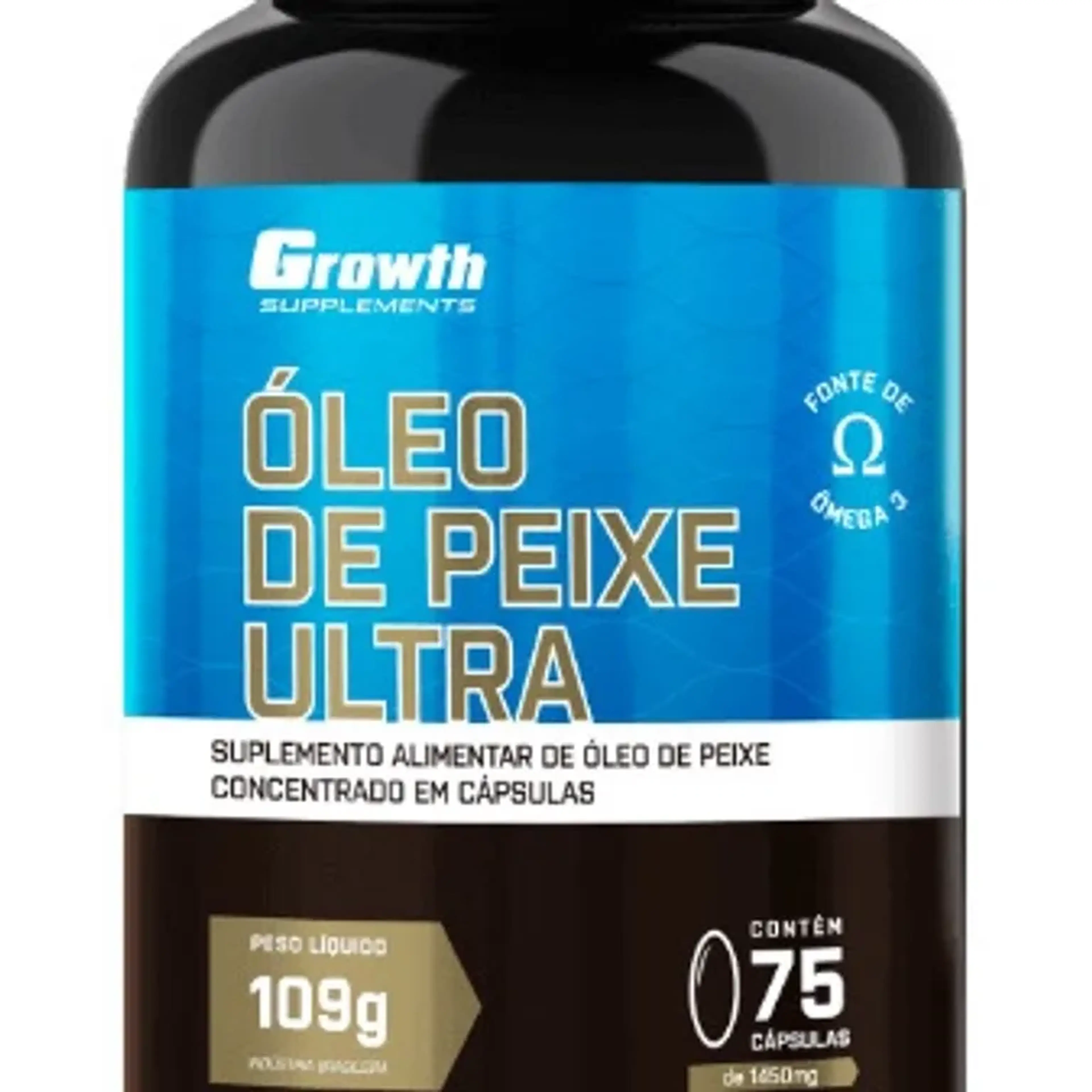 ÓLEO DE PEIXE ULTRA (75 SOFTGEL) - GROWTH SUPPLEMENTS imagem