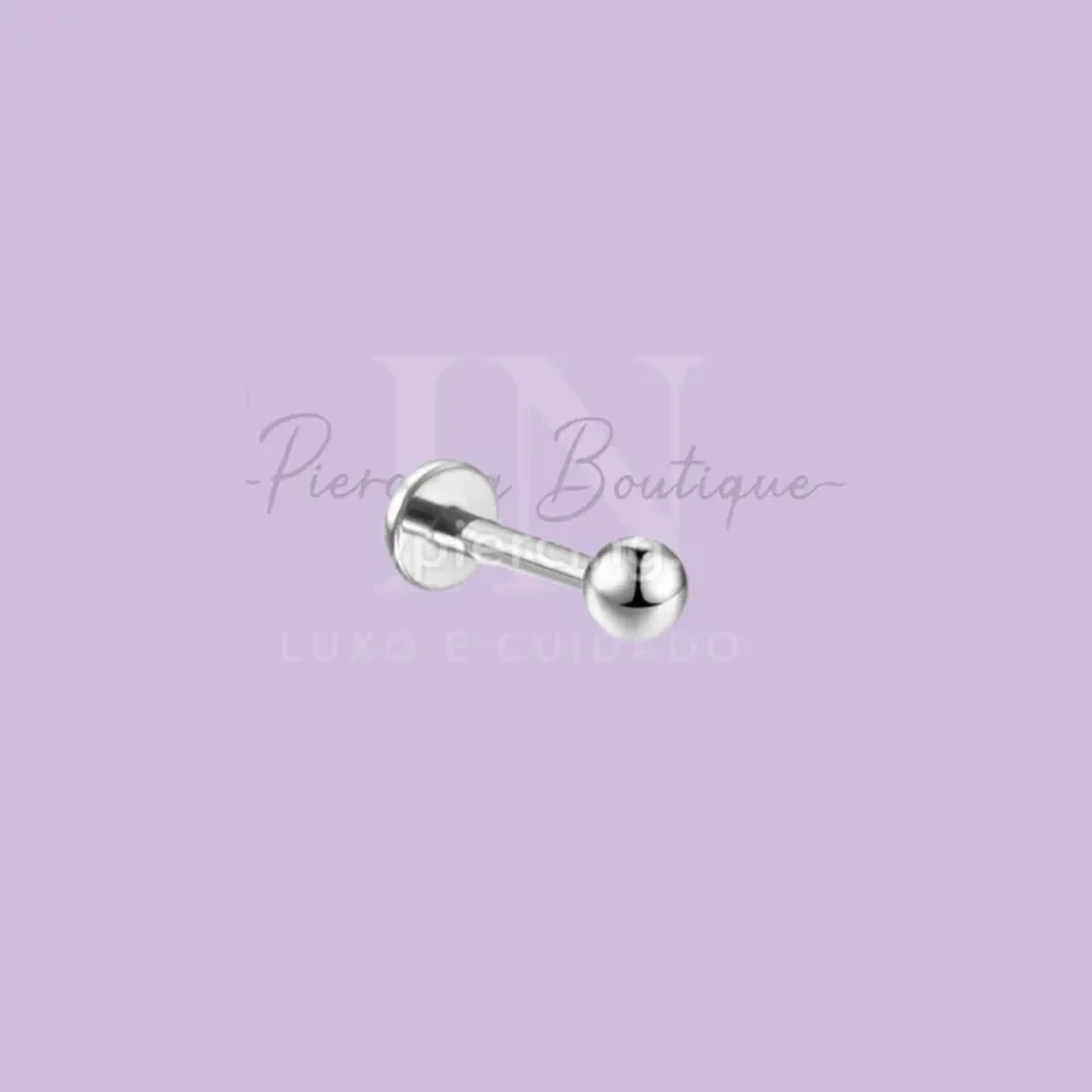 Labret Aço 316L 1,2mm x10mm x3mm imagem