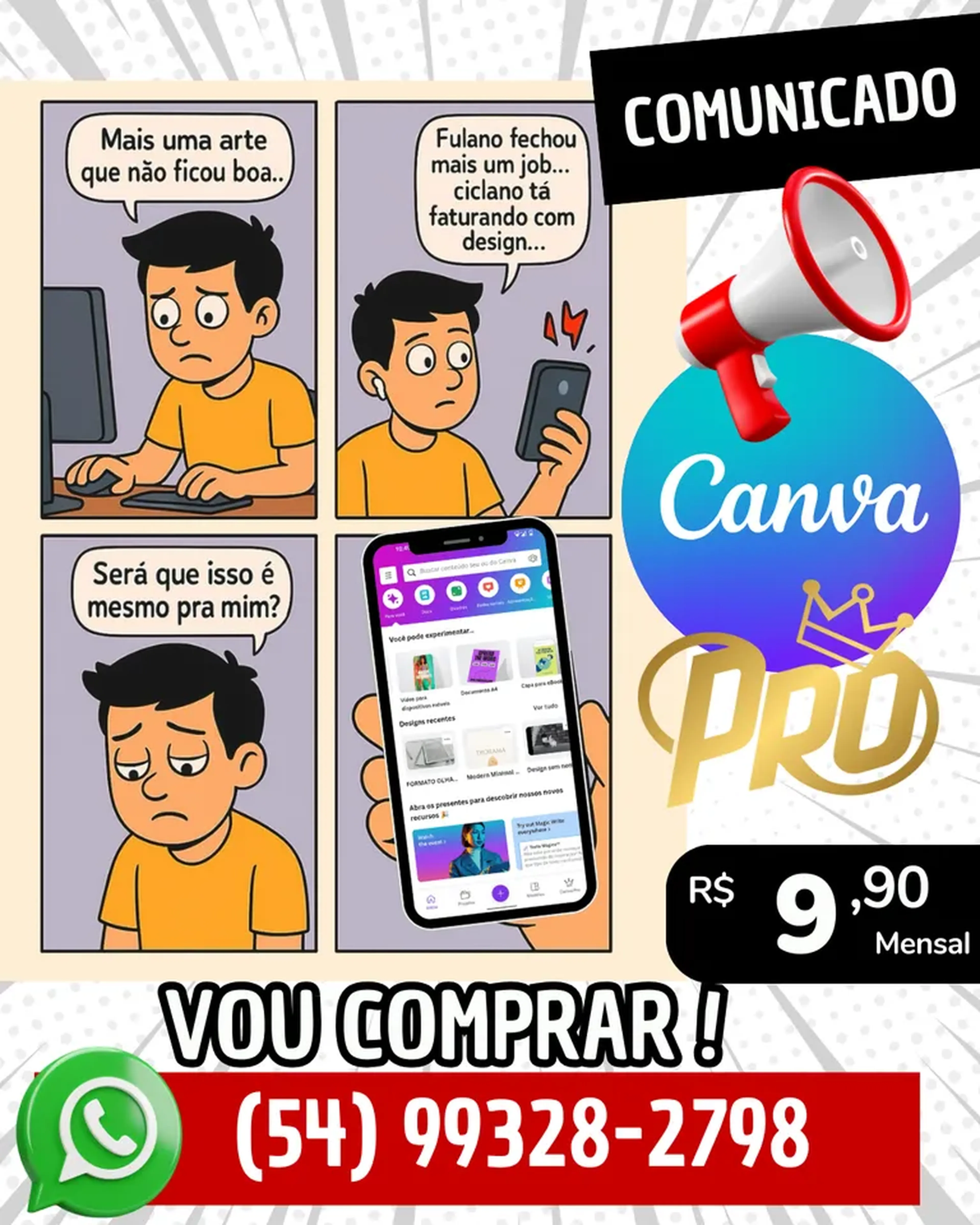 canva pro mensal imagem