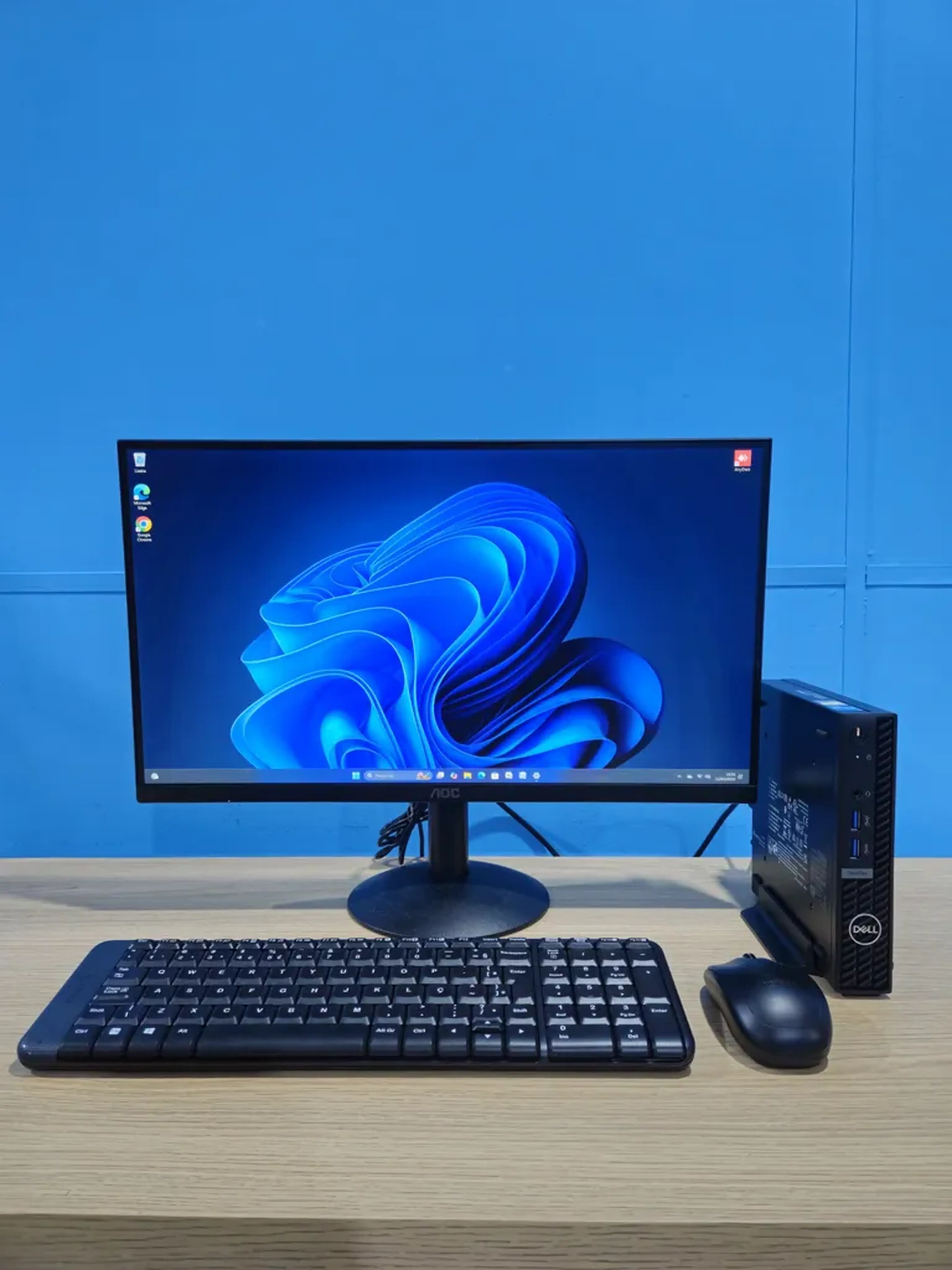 PC Dell Mini Core i3 12100T Ram 8Gb SSD NVMe 512Gb Monitor 21.5 imagem
