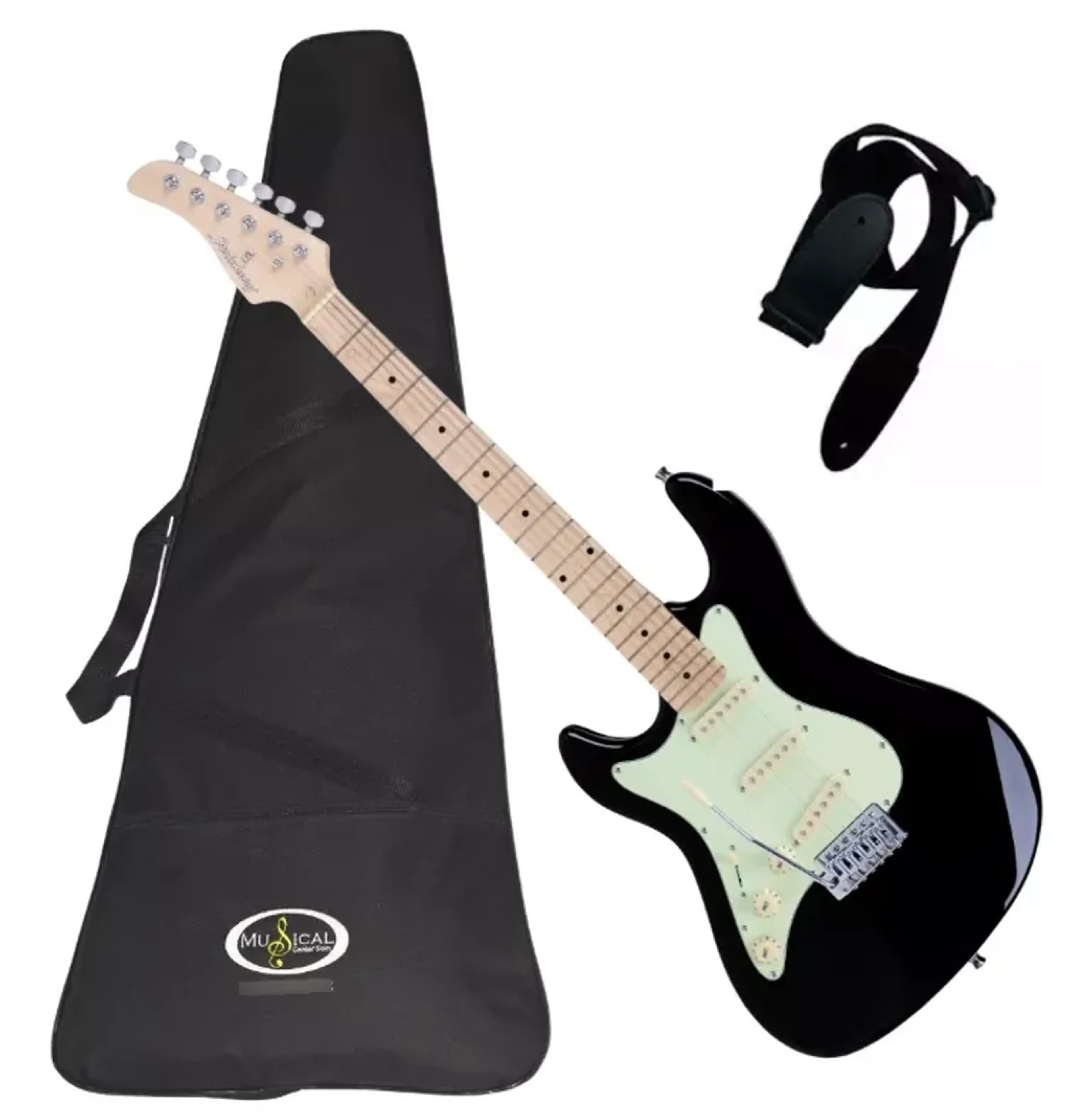 Guitarra Stratocaster Strinberg Sts100 Kit Capa Luxo+correia can imagem