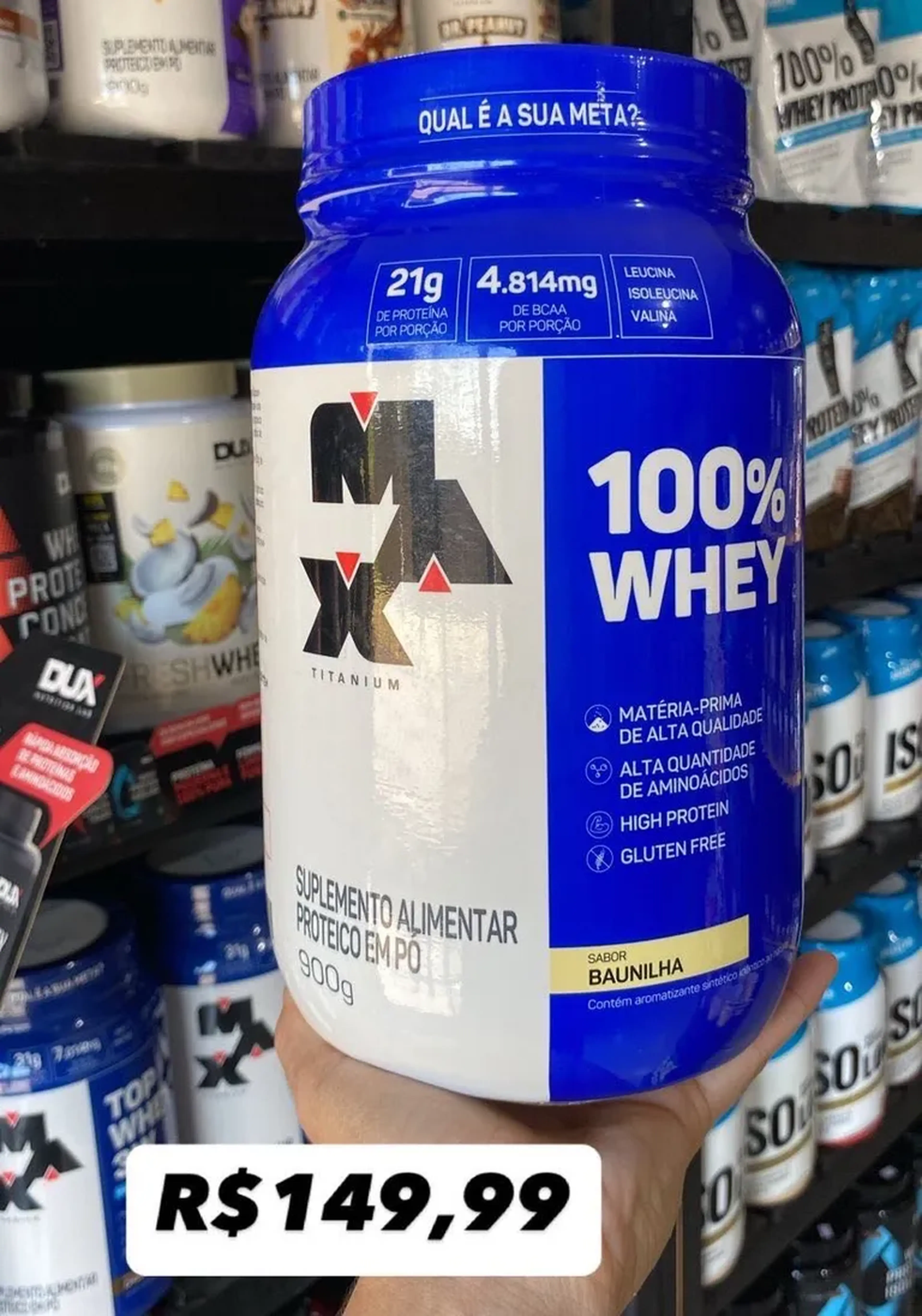 Suplemento Alimentar Whey 900g imagem