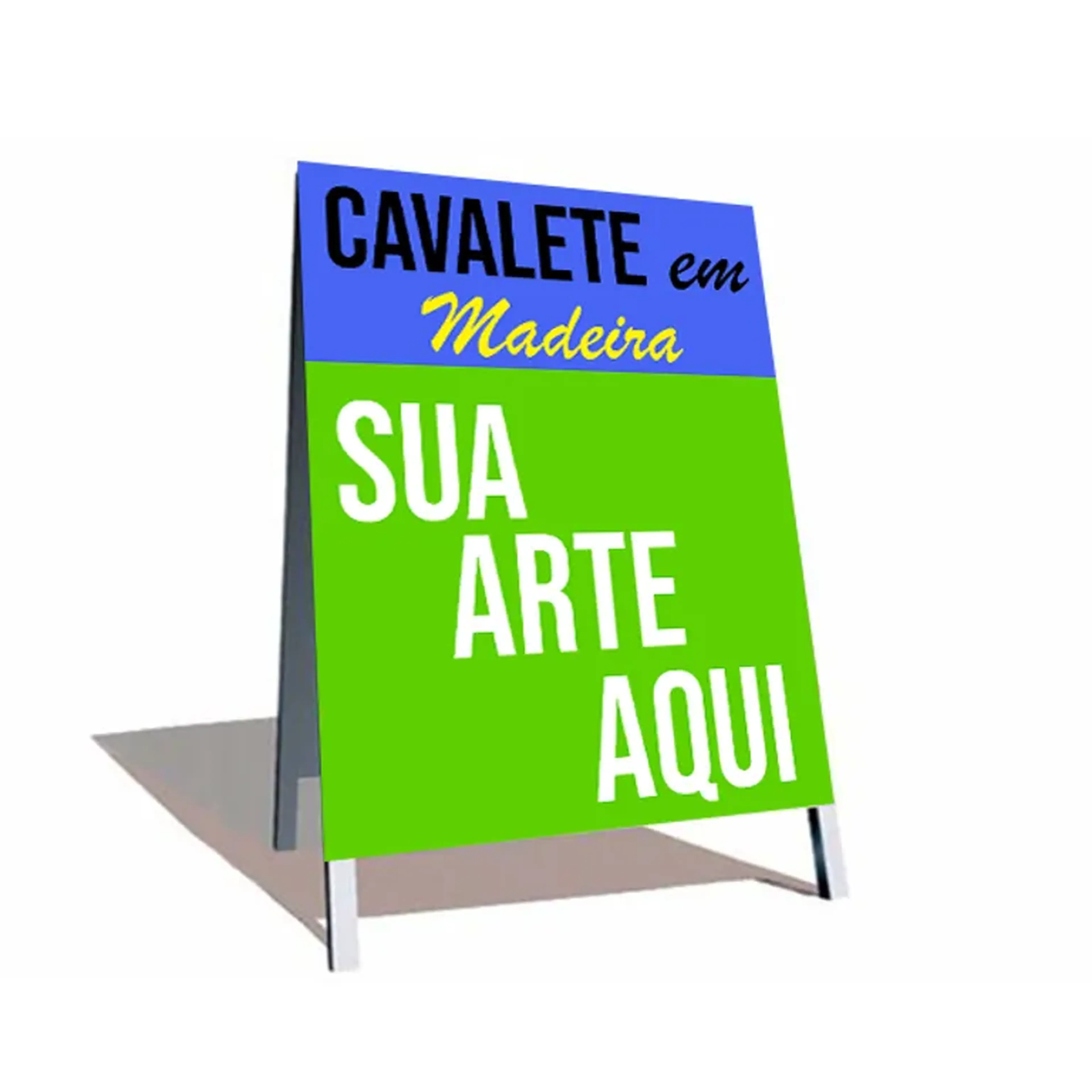 Cavalete de madeira 70x100 imagem