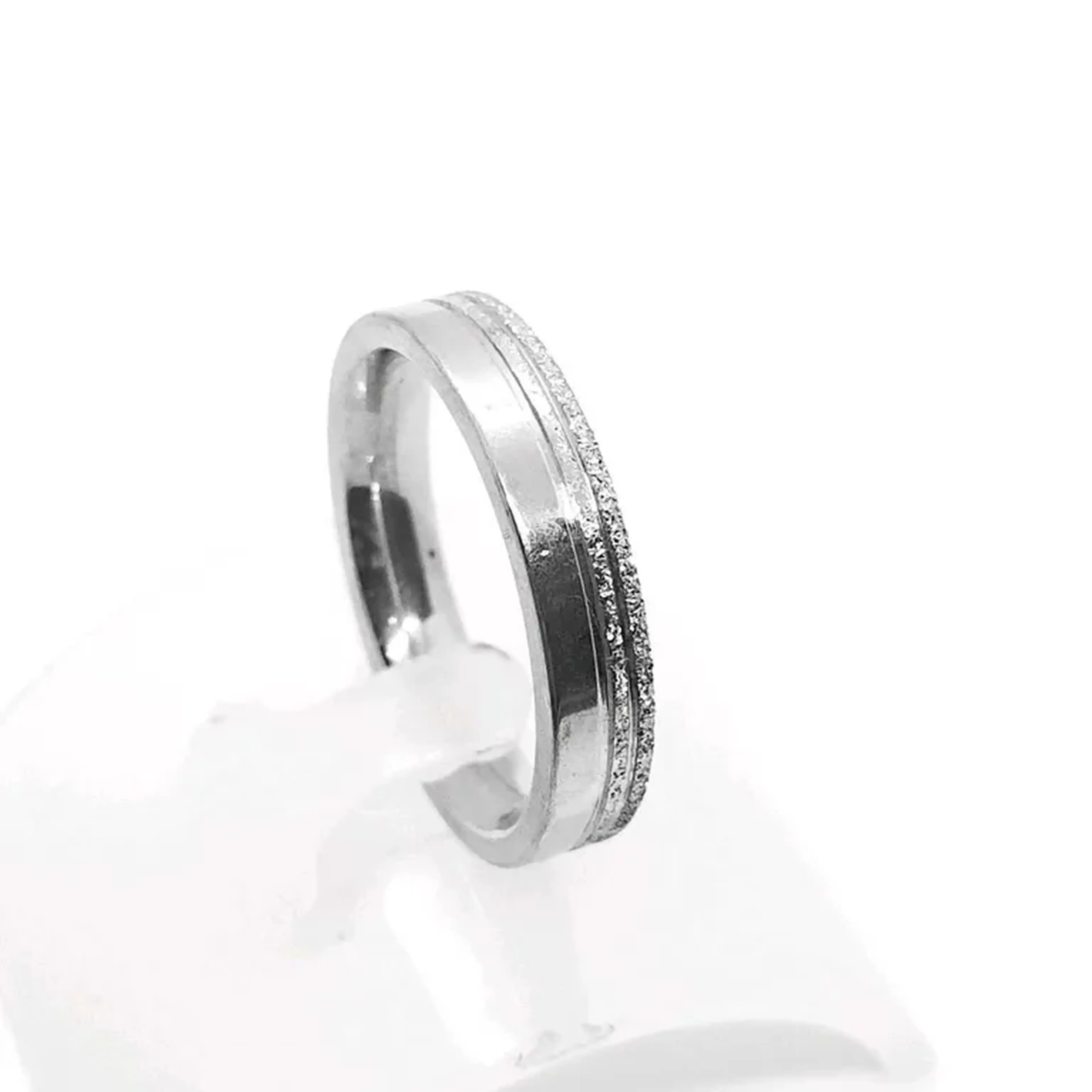 Aliança de Aço um fio de Diamantação imagem
