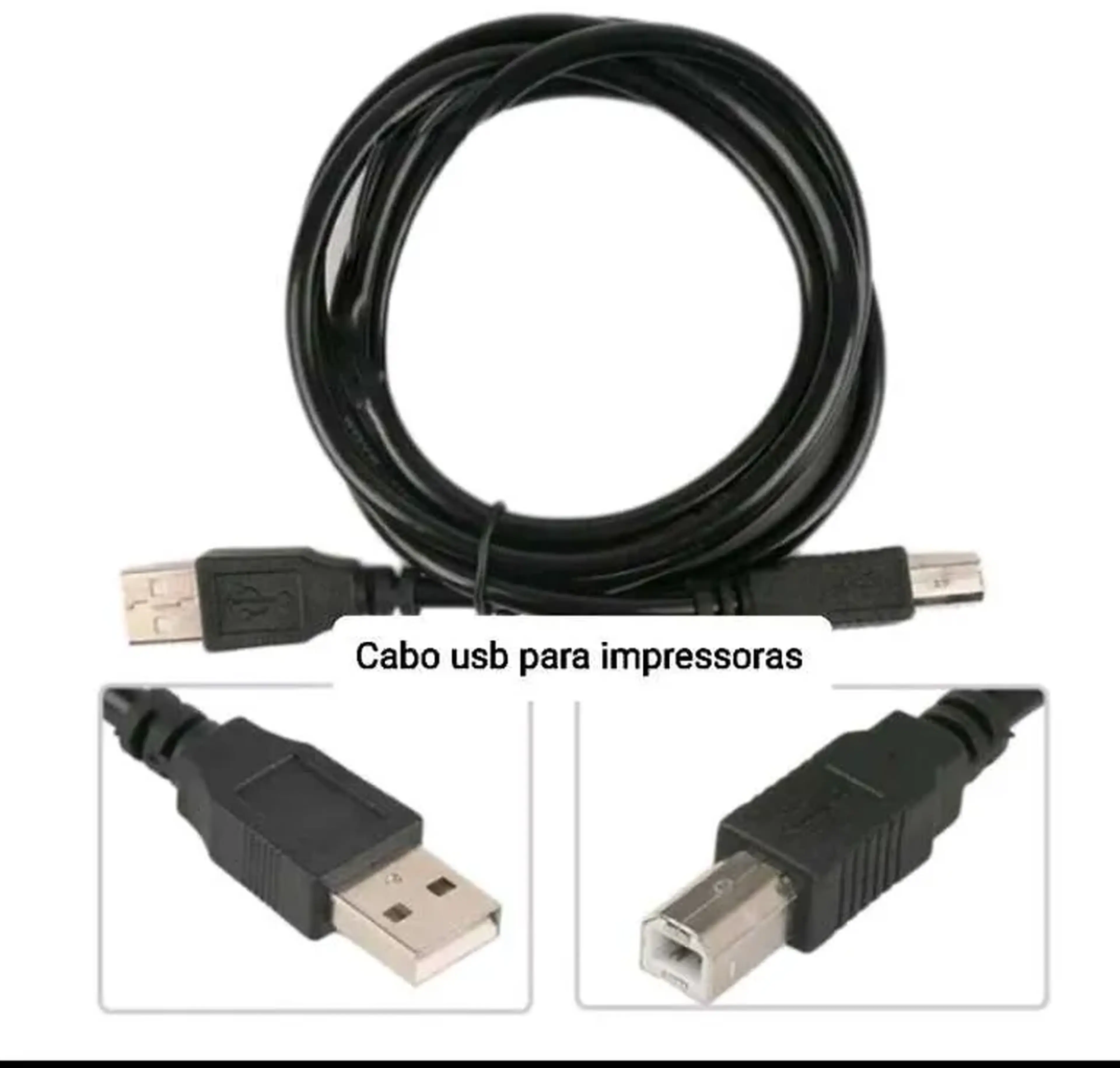Cabo USB para impressoras 1.50 mts imagem