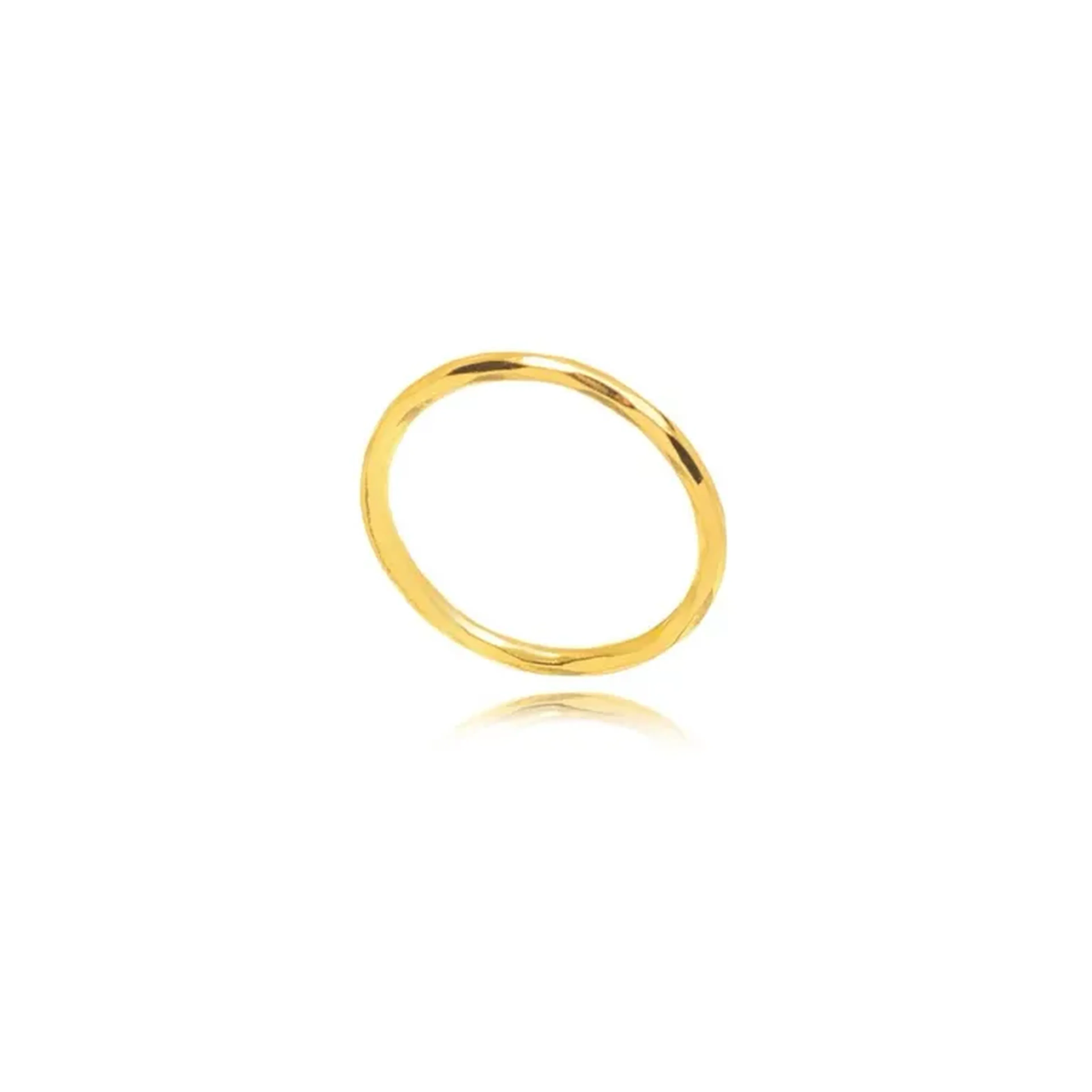 Anel Detalhado Dourado 14 imagem