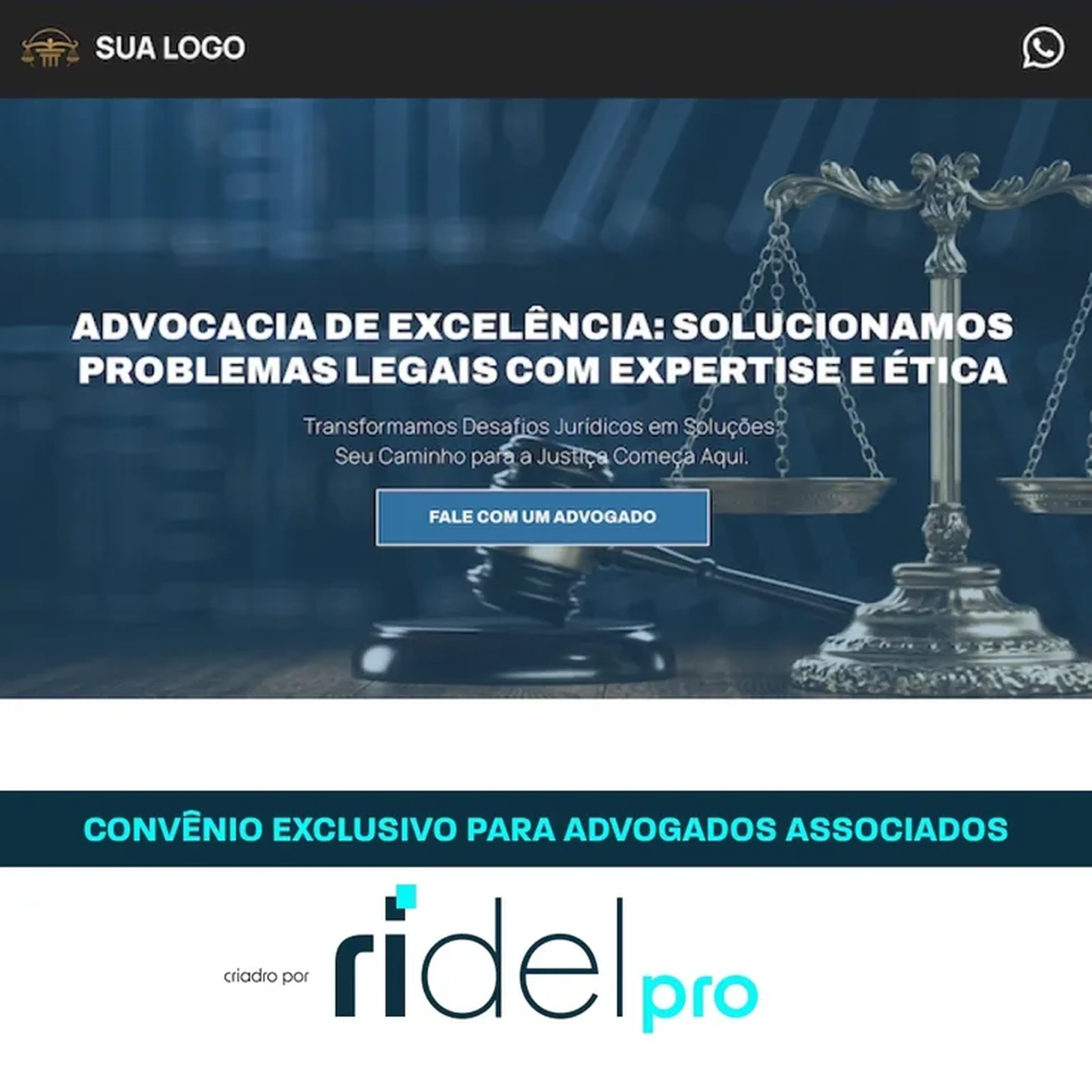 Landing Page Modelo 1 imagem