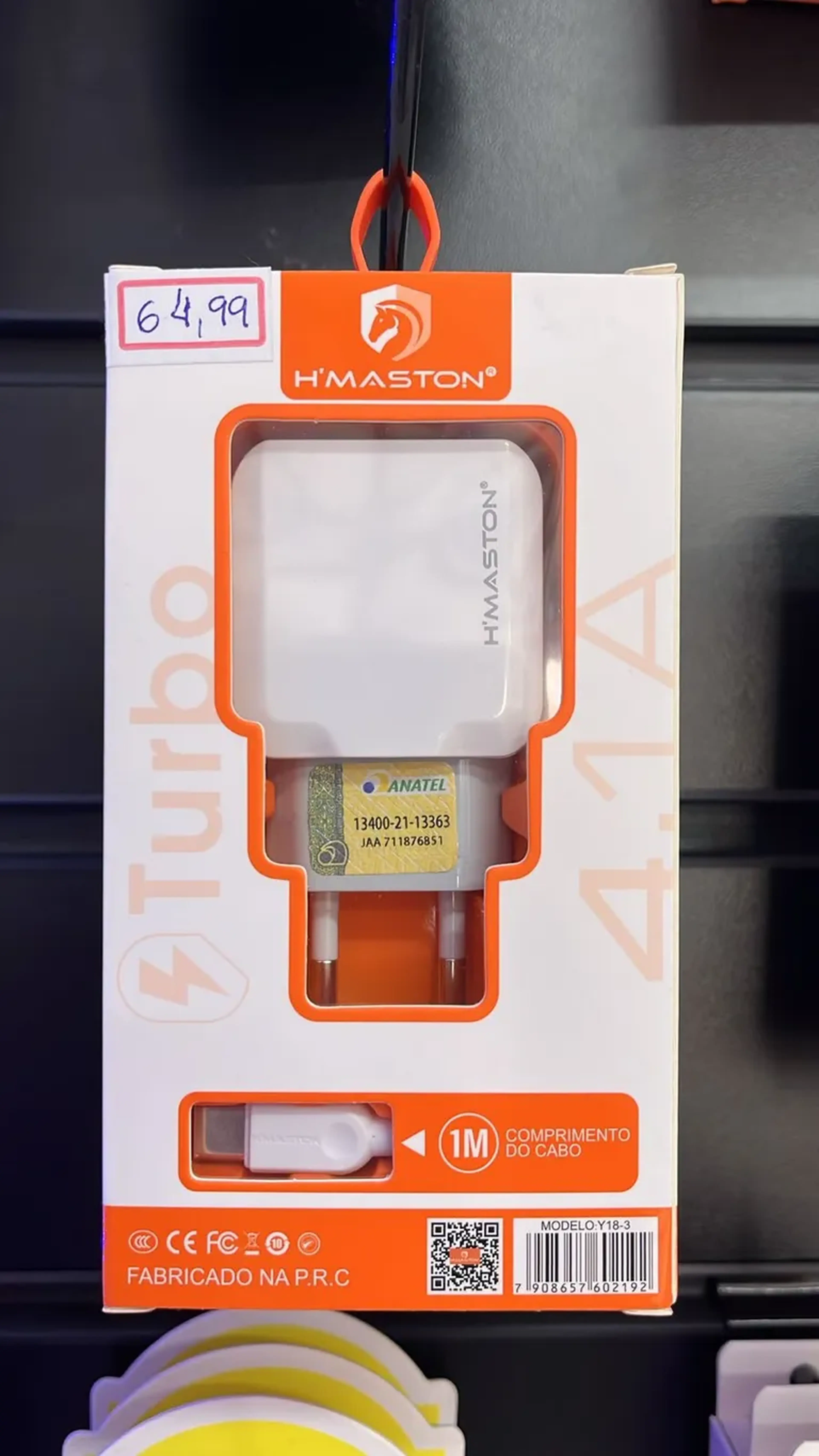 CARREGADOR H'MASTON TYPO -C imagem