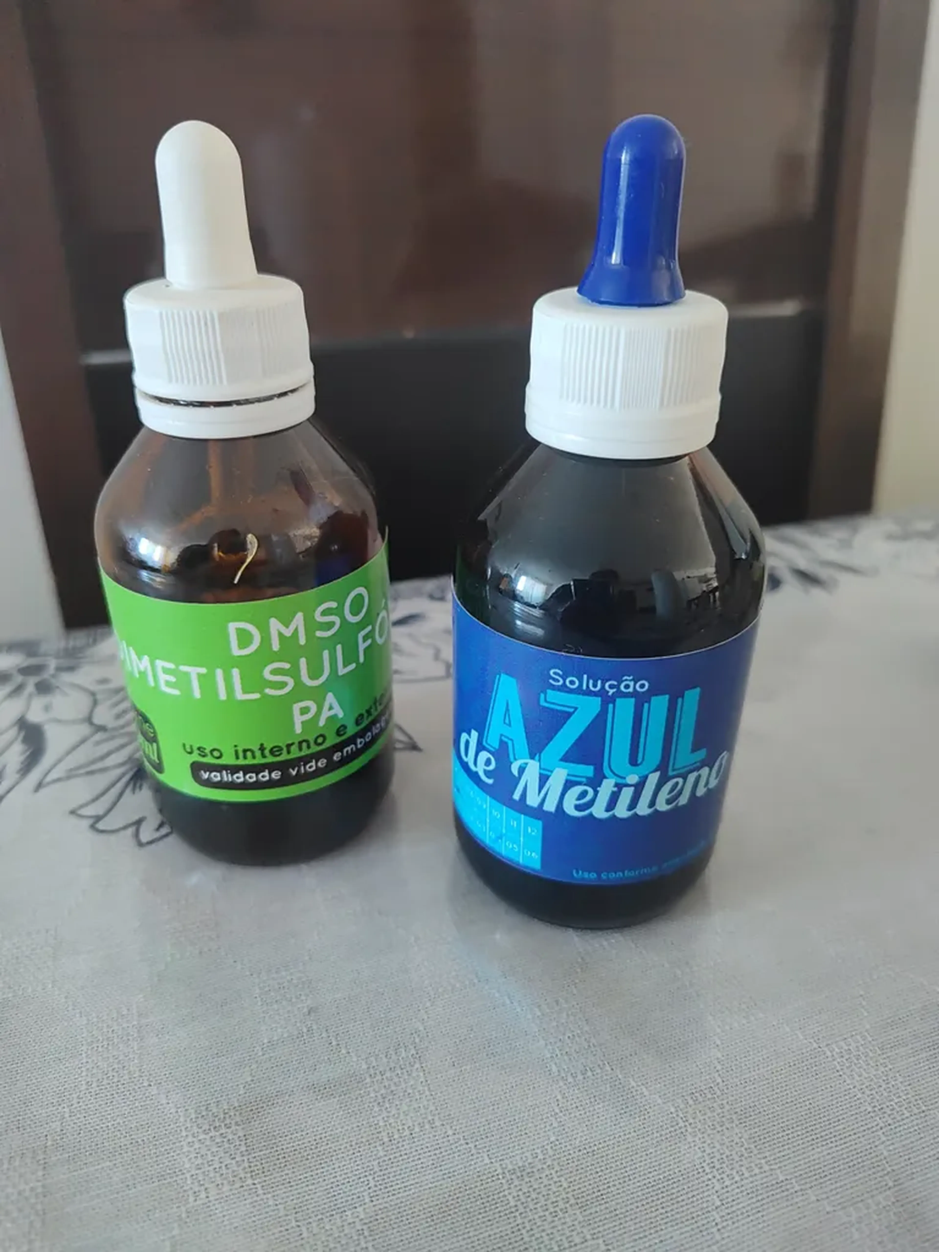 Azul metileno 1% e DMSO imagem