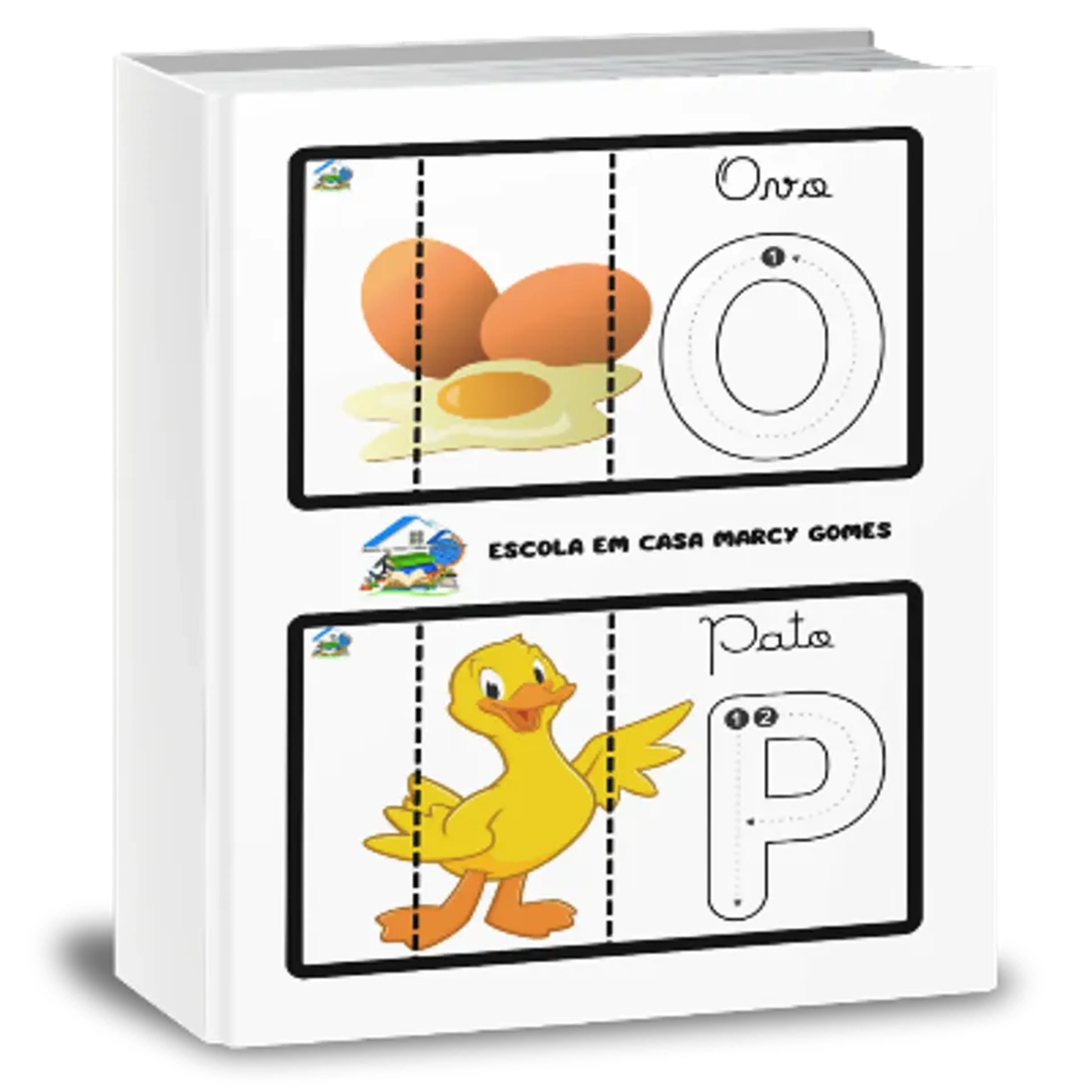1º ano - cartão quebra-cabeça - cursiva - 13 págin imagem
