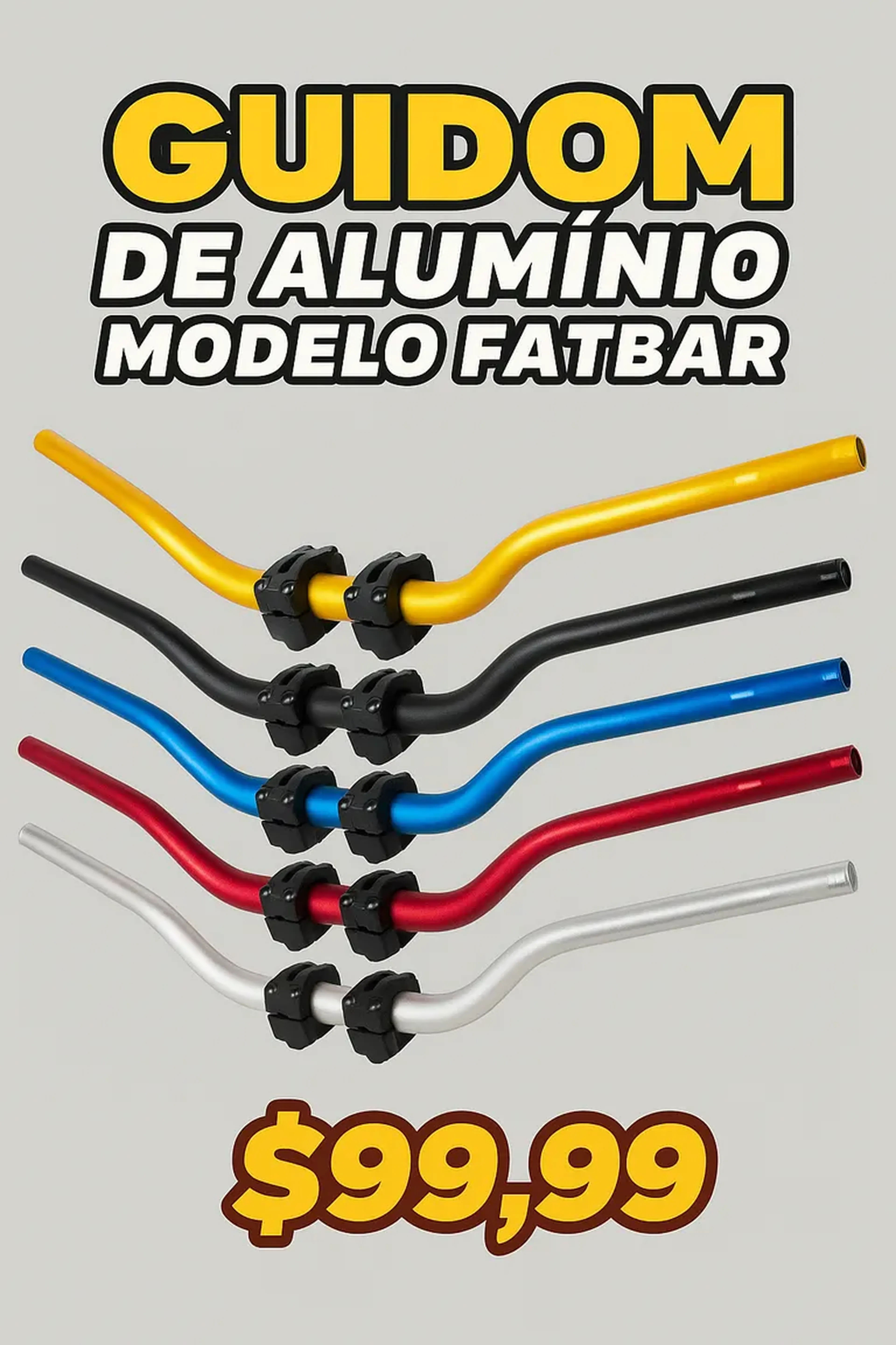Guidon FATBAR Alumínio color imagem