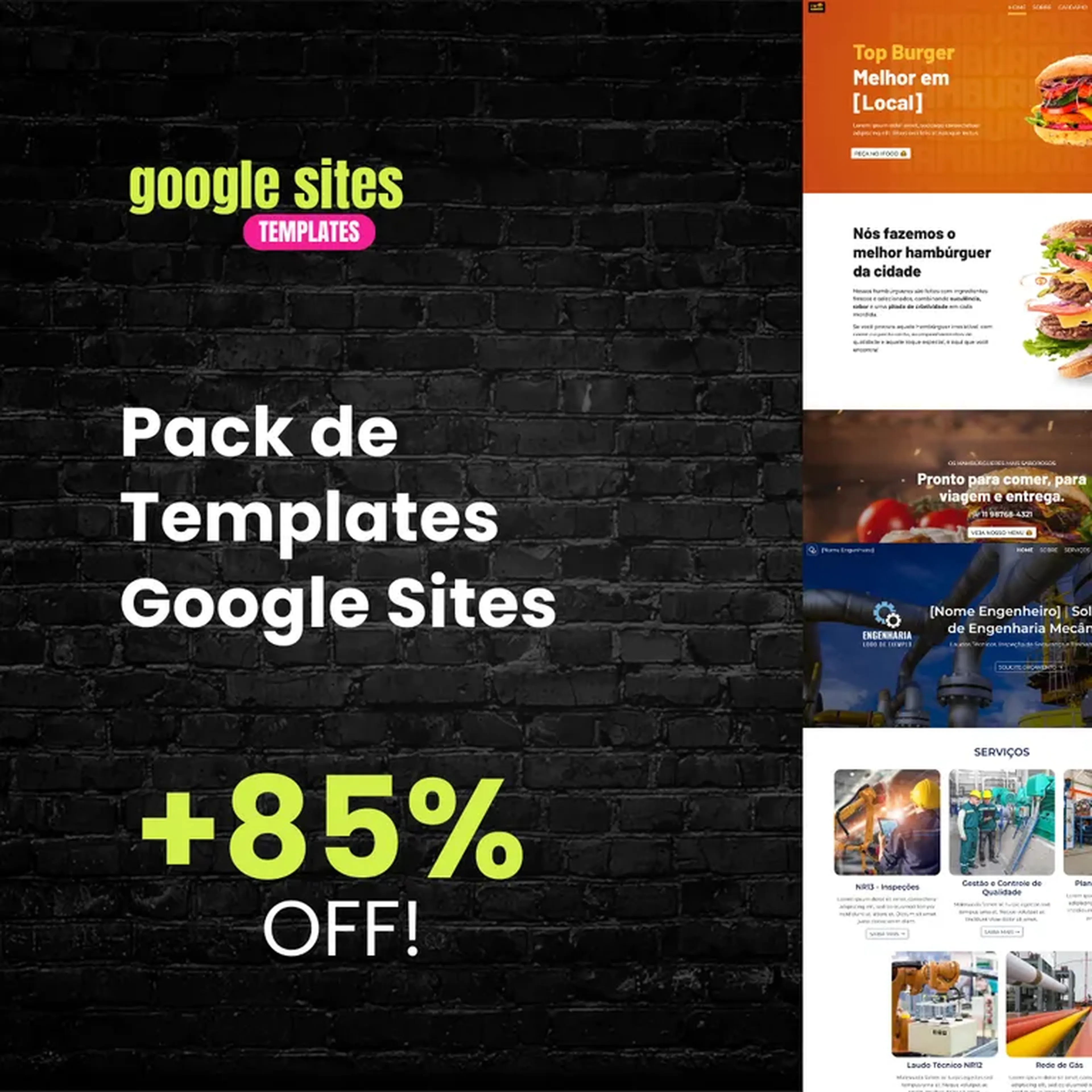 BLACK FRIDAY! Pack Templates Google Sites imagem