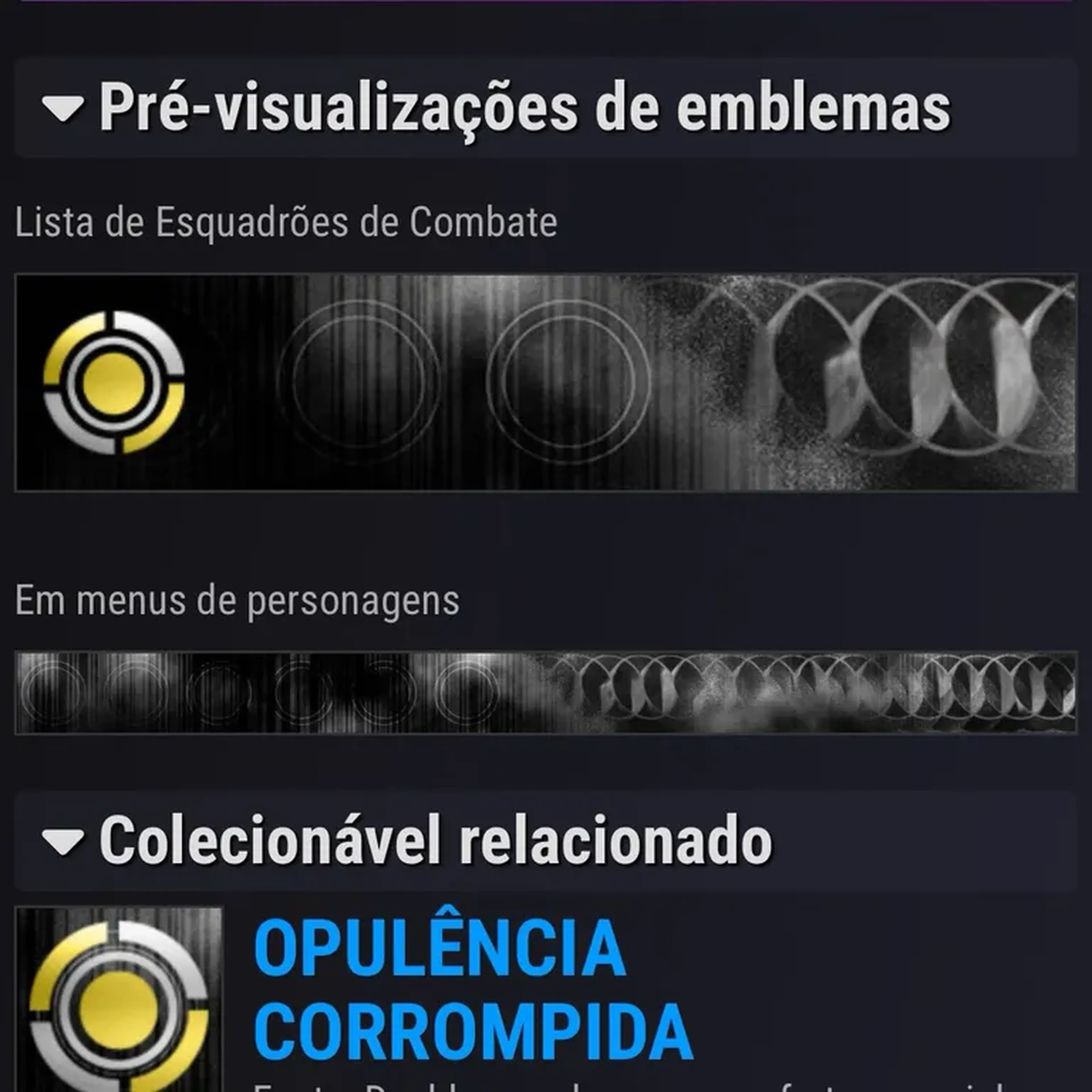 Destiny 2 emblem: opulência corrompida imagem