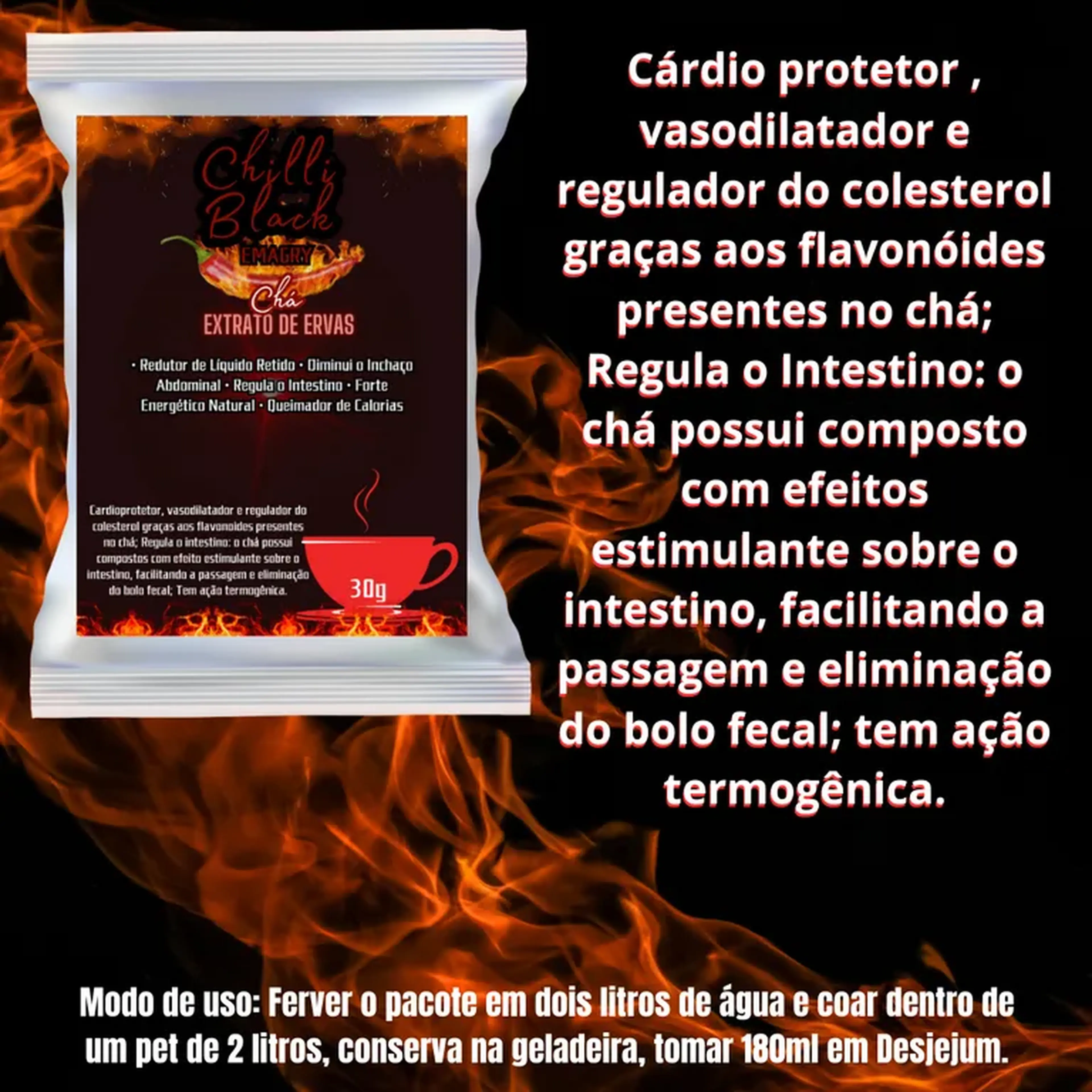 Extrato de Ervas Chilli Black imagem