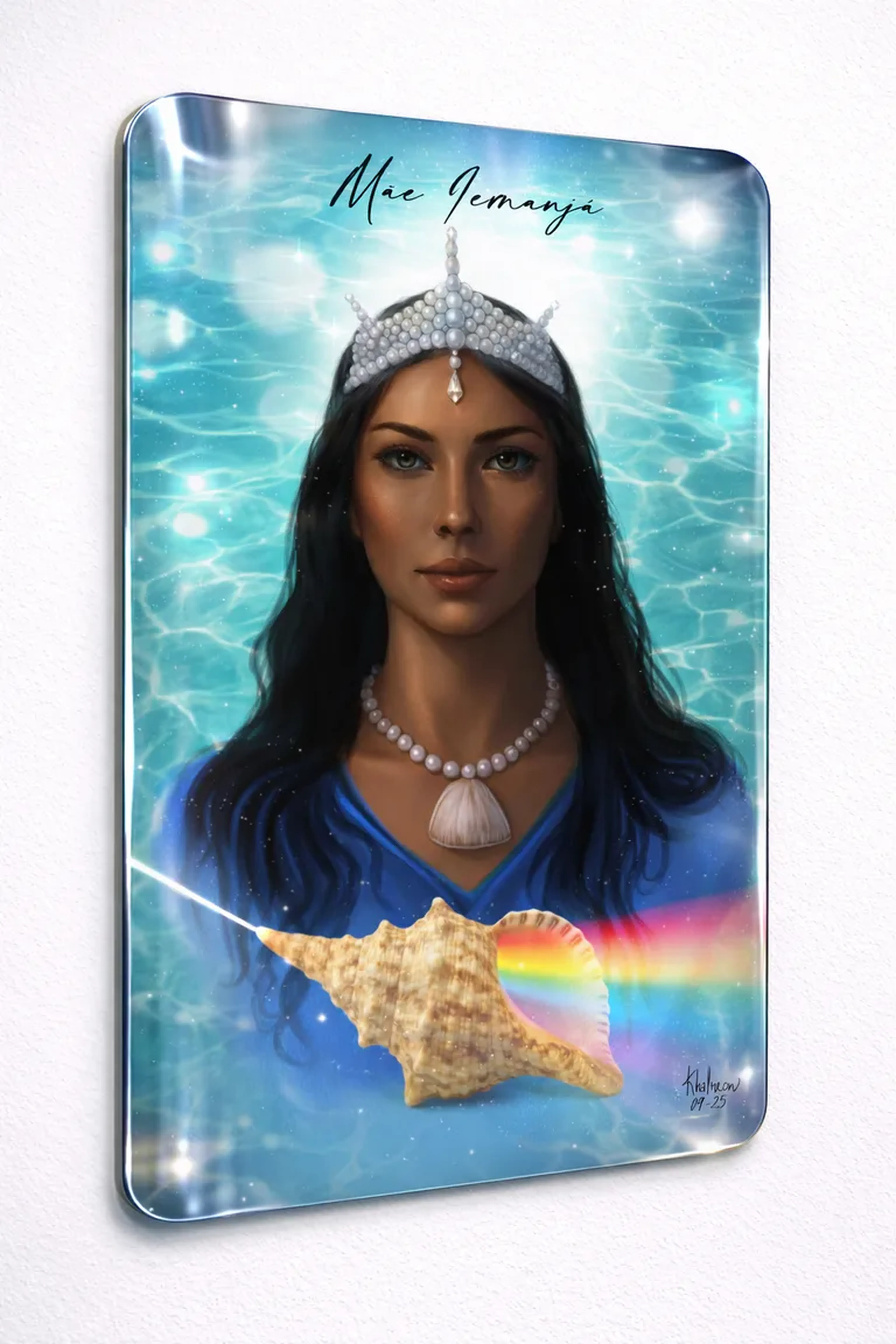 Mãe Yemanjá- Postal Metálico imagem