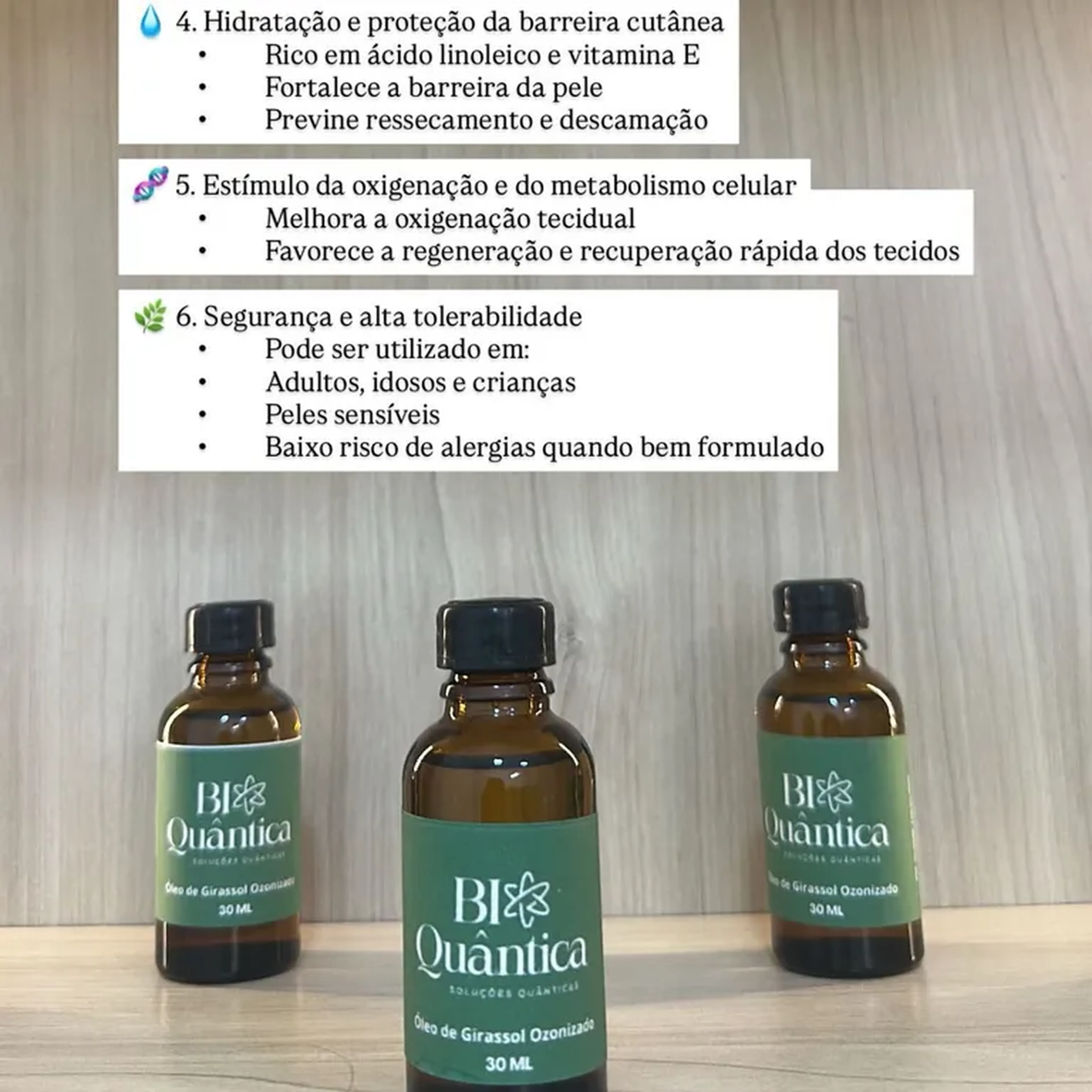 Óleo de girassol com ozônio imagem