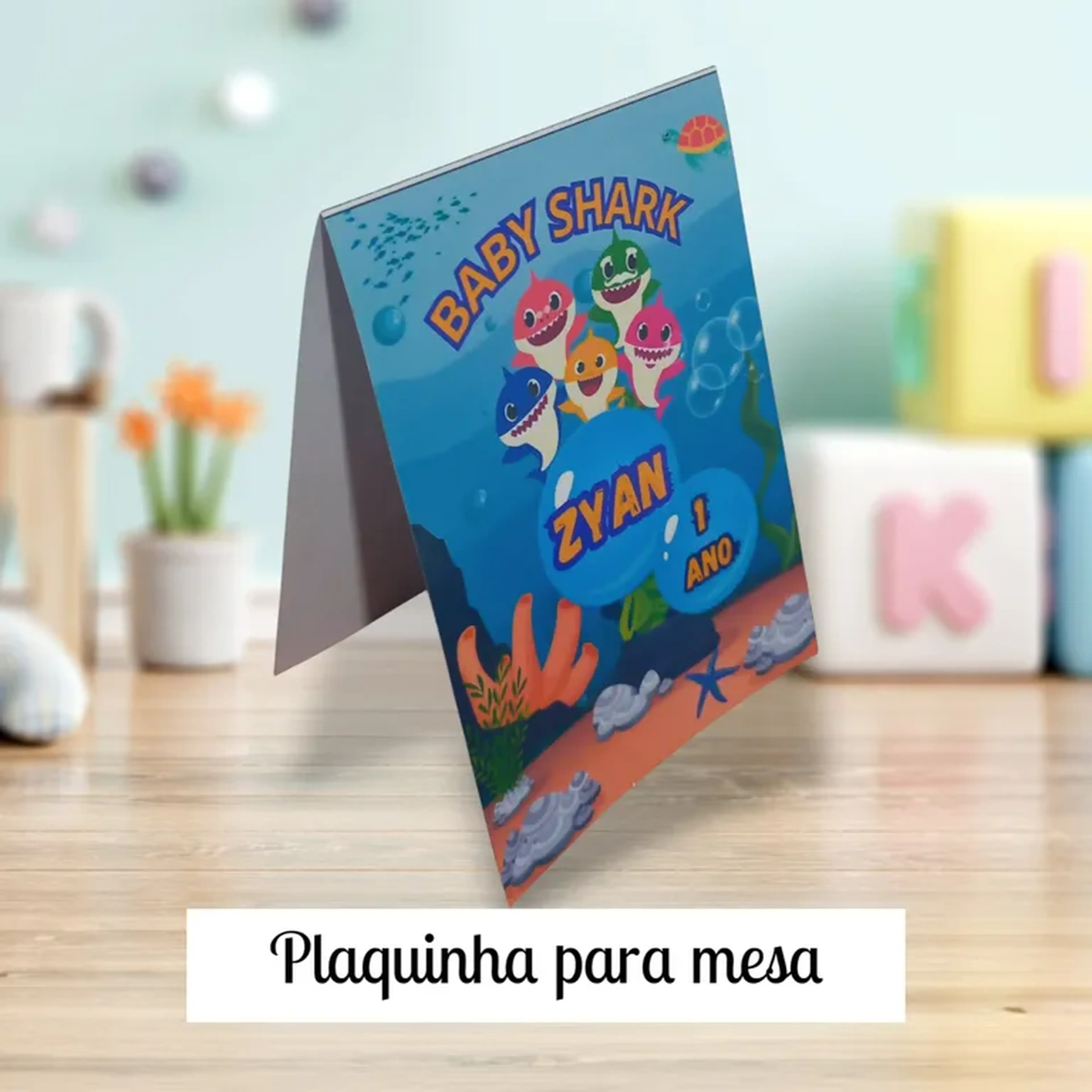Plaquinha para mesa imagem