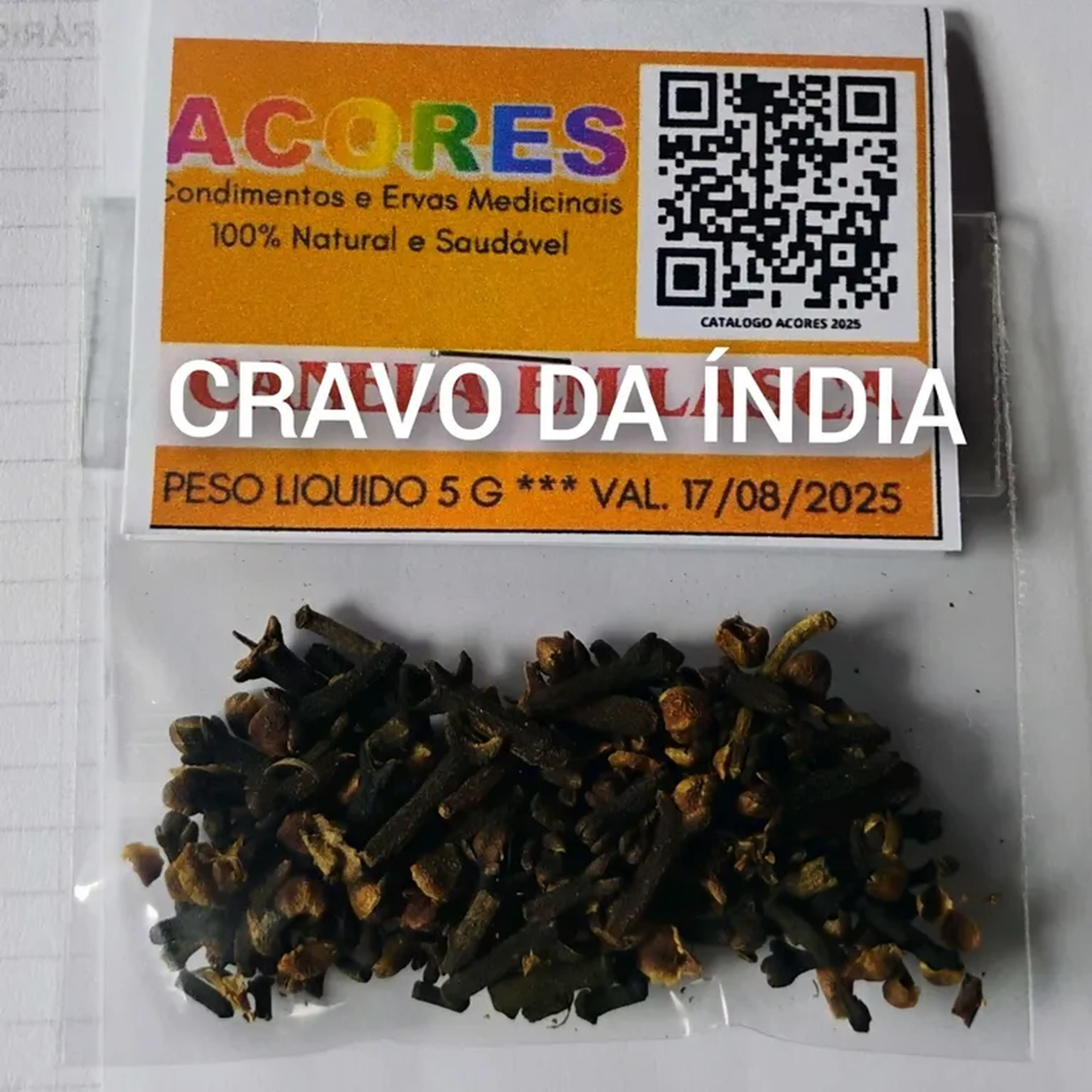 CRAVO DA ÍNDIA ACORES 5 gr imagem