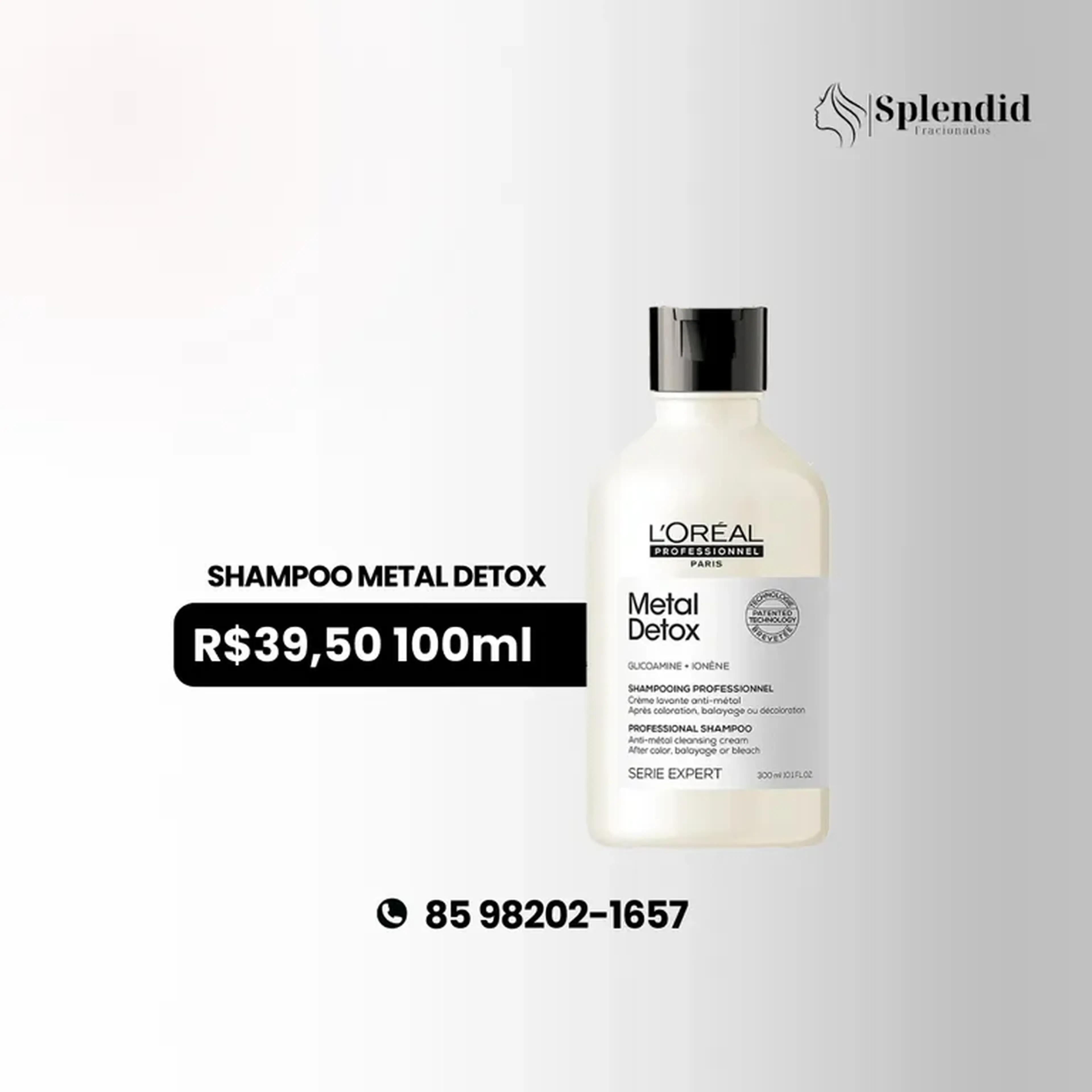L’Oréal Metal Detox Shampoo fracionados imagem