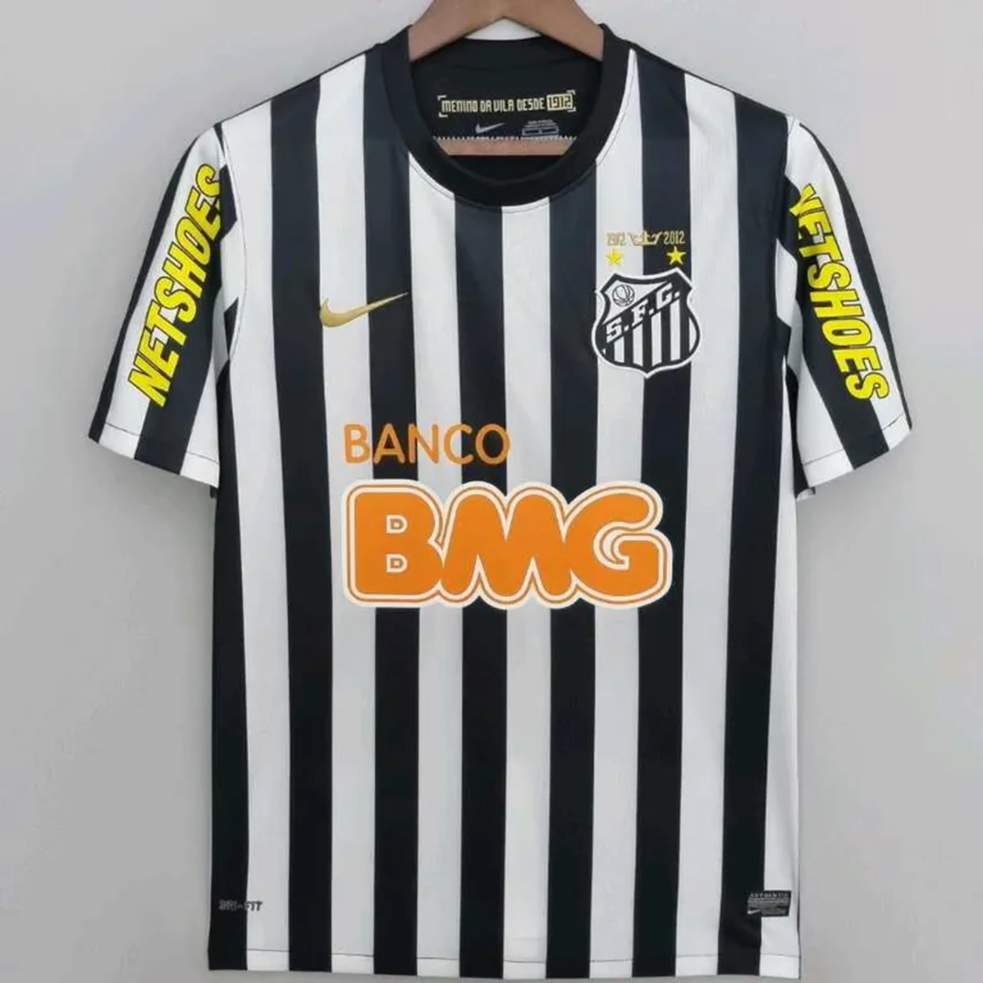 Camisa Retrô Santos 11 12 Personalizada NJ imagem